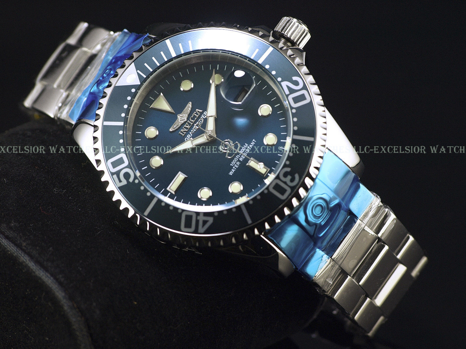 Invicta Men's GRAND DIVER 47mm Blue DIal Stainless Steel AUTOMATIC Watch