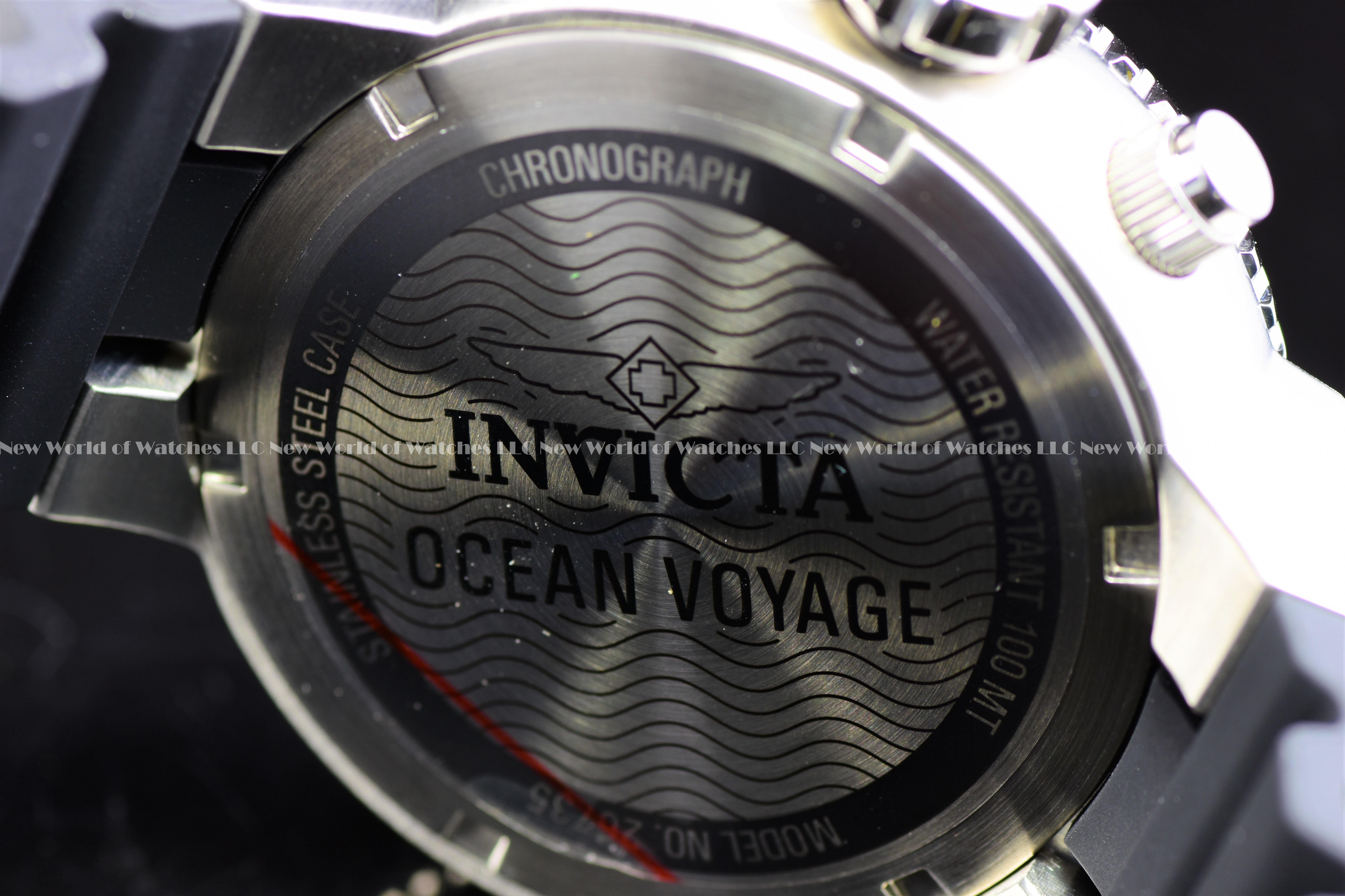 Invicta Men Pro Diver 52mm Turquoise Cyan Black Quartz Japan Silicone Watch