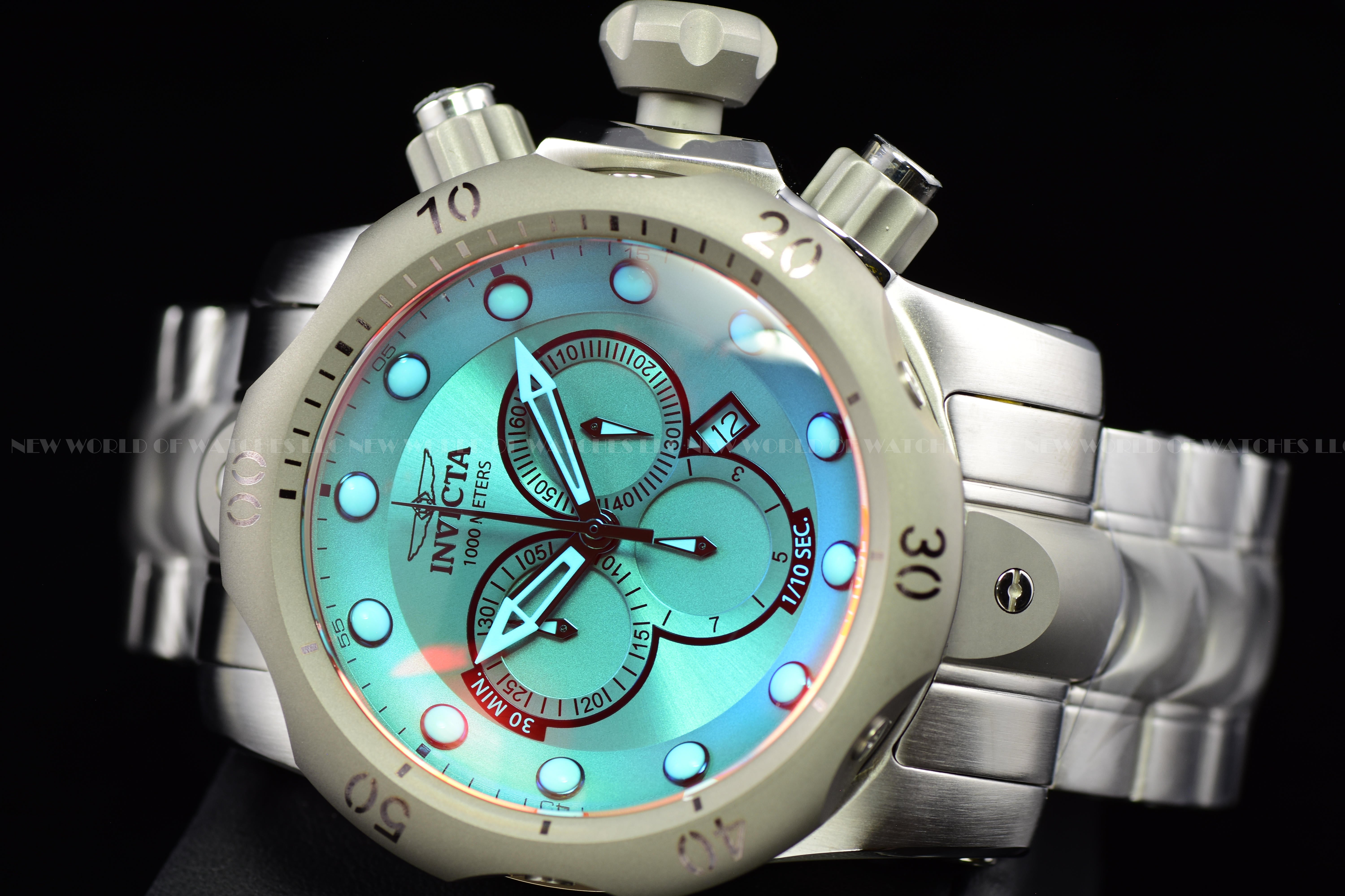 Invicta Men's Venom TINTED Chornograph Dial 54mm TITANIUM/STEEL Quartz Watch