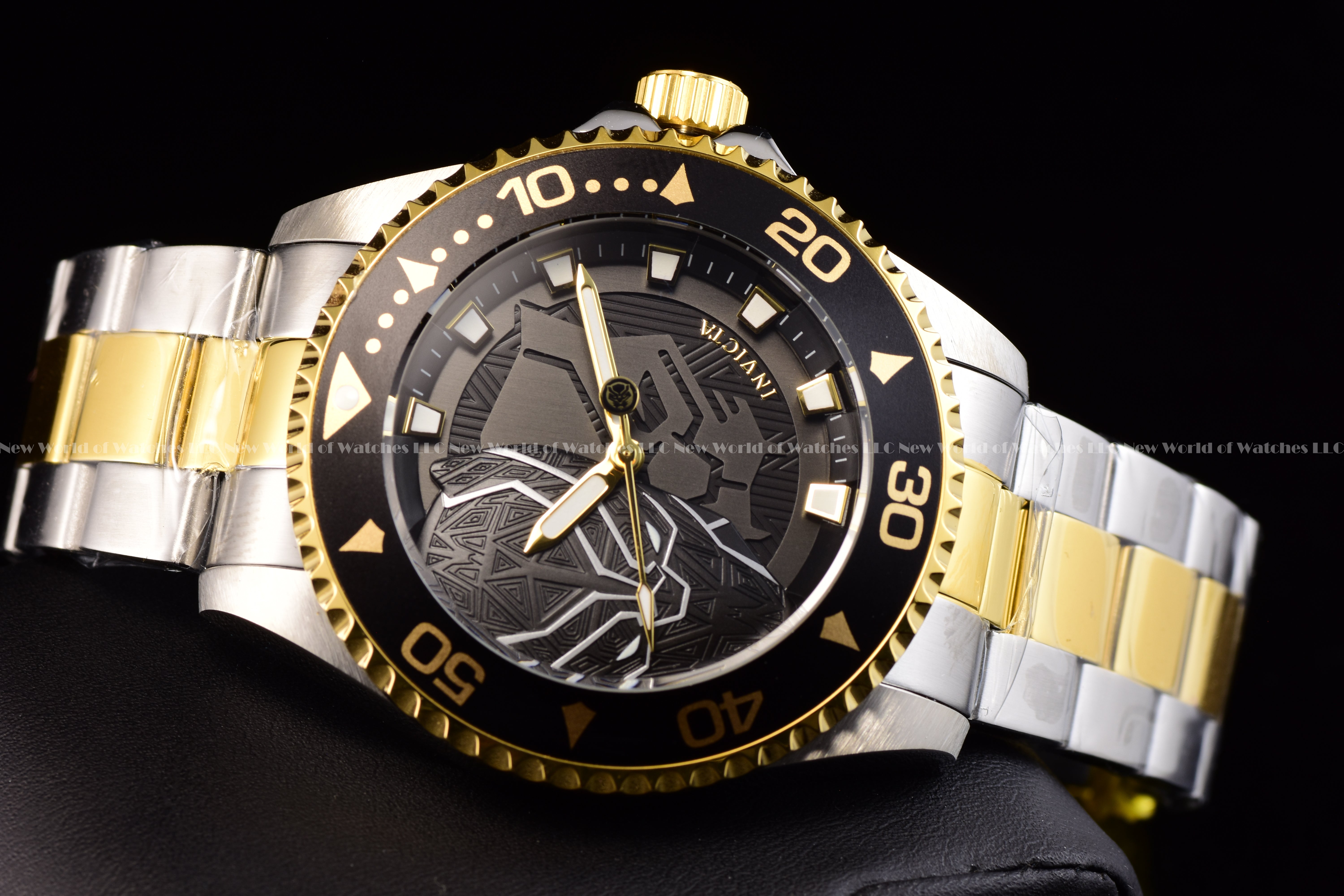Invicta Marvel Black Panther Men's 44mm Limited Edition Two Tone Watch 29687