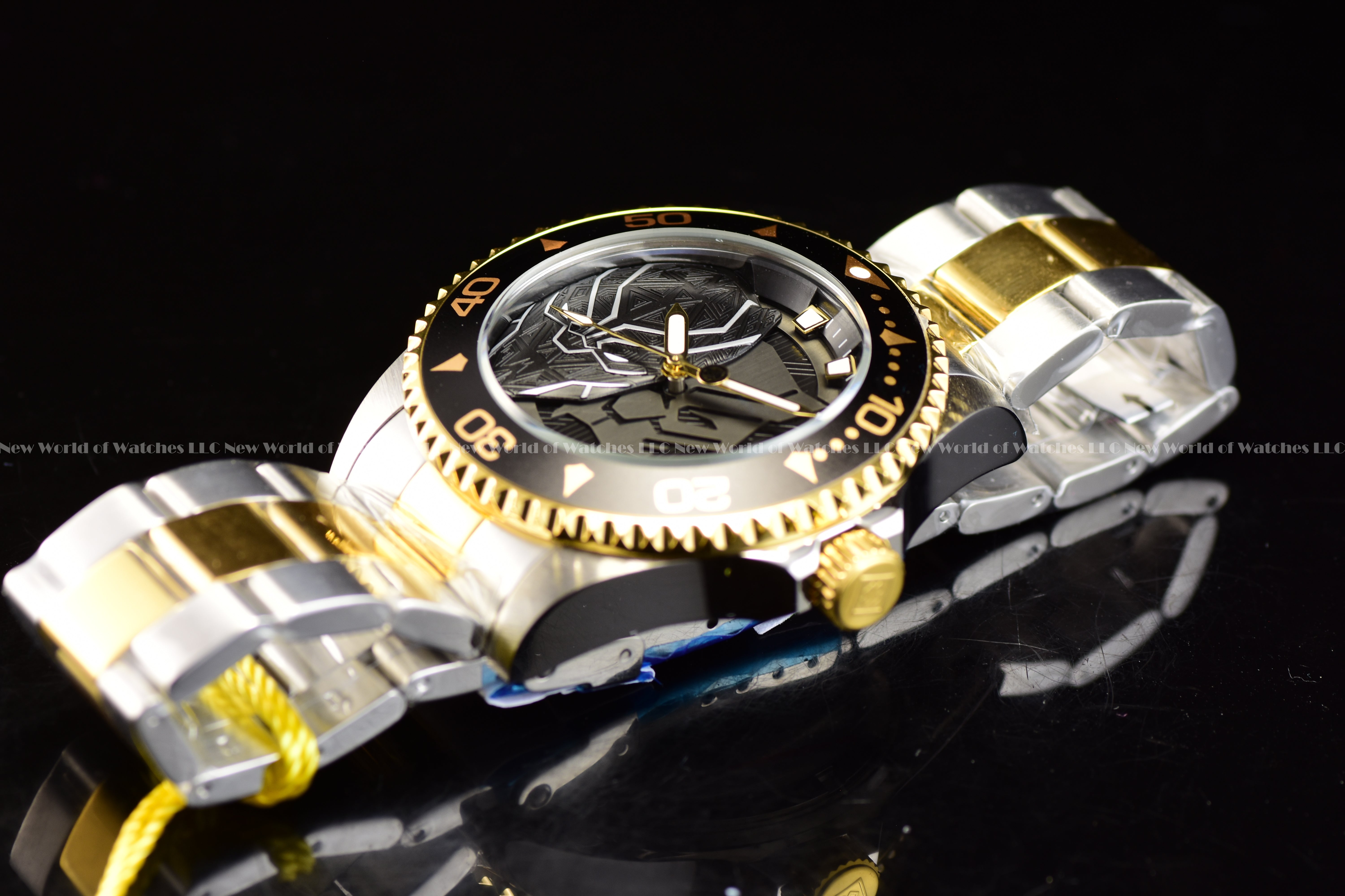 Invicta Marvel Black Panther Men's 44mm Limited Edition Two Tone Watch 29687