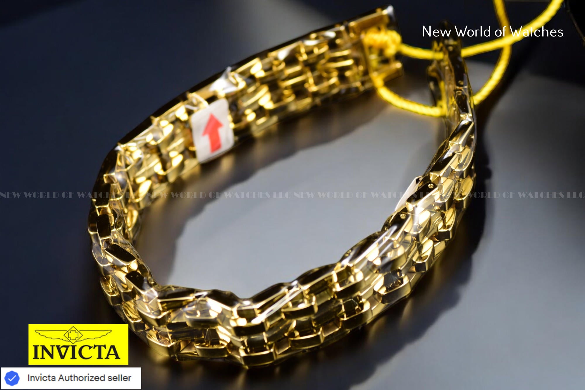 Invicta Authentic Elements Collection 225mm Gold-Tone Bracelet Men's 30339