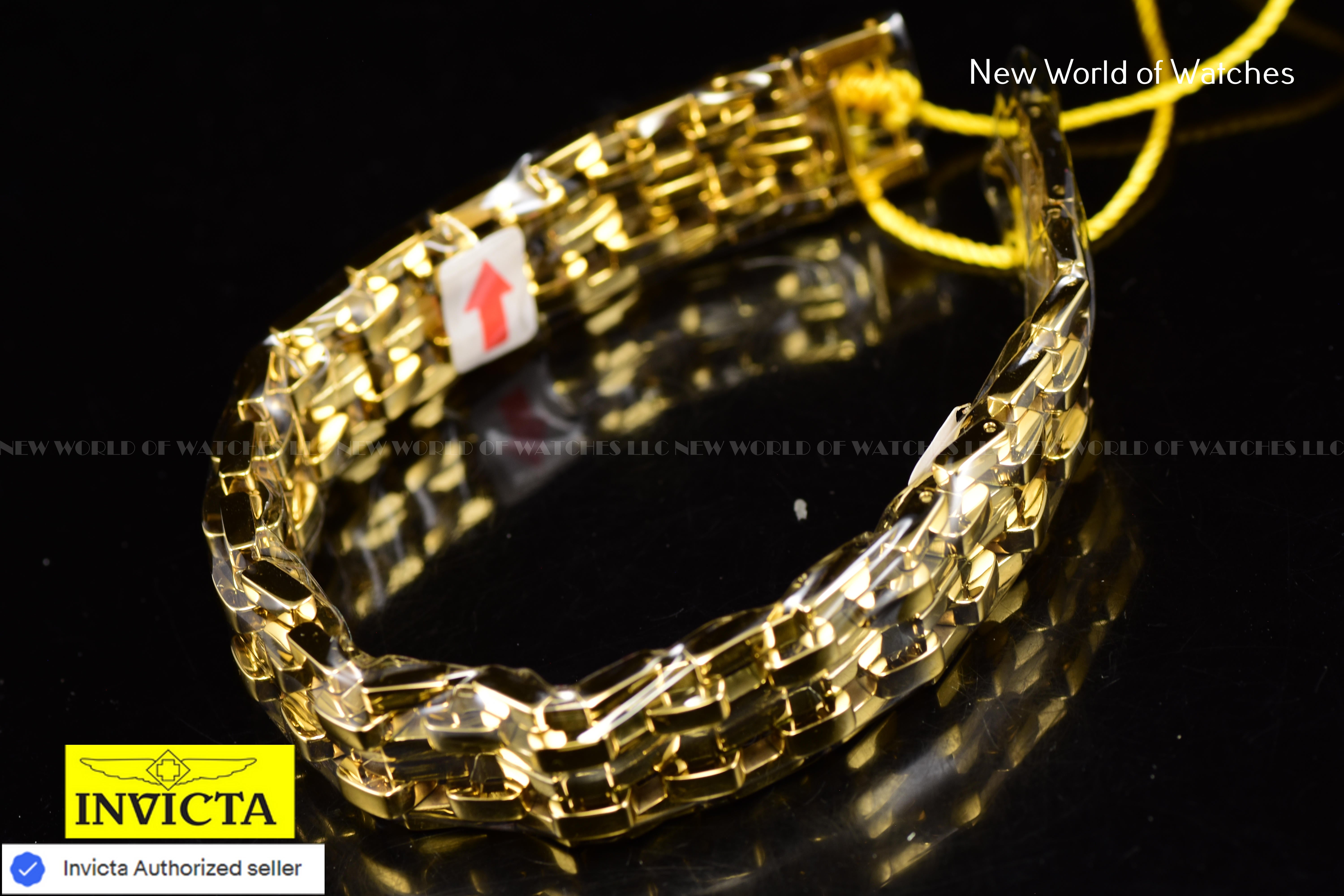 Invicta Authentic Elements Collection 225mm Gold-Tone Bracelet Men's 30339