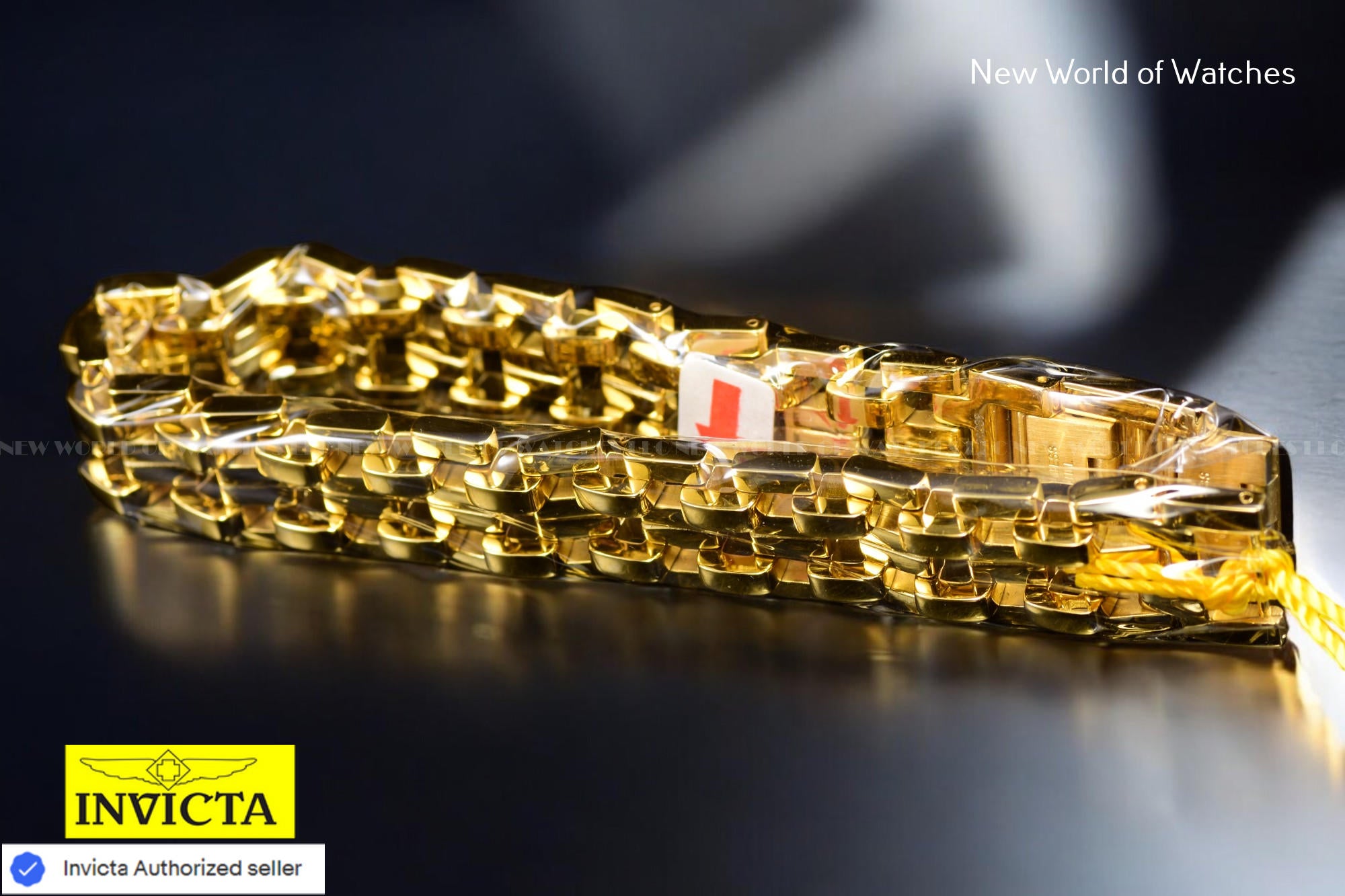 Invicta Authentic Elements Collection 225mm Gold-Tone Bracelet Men's 30339