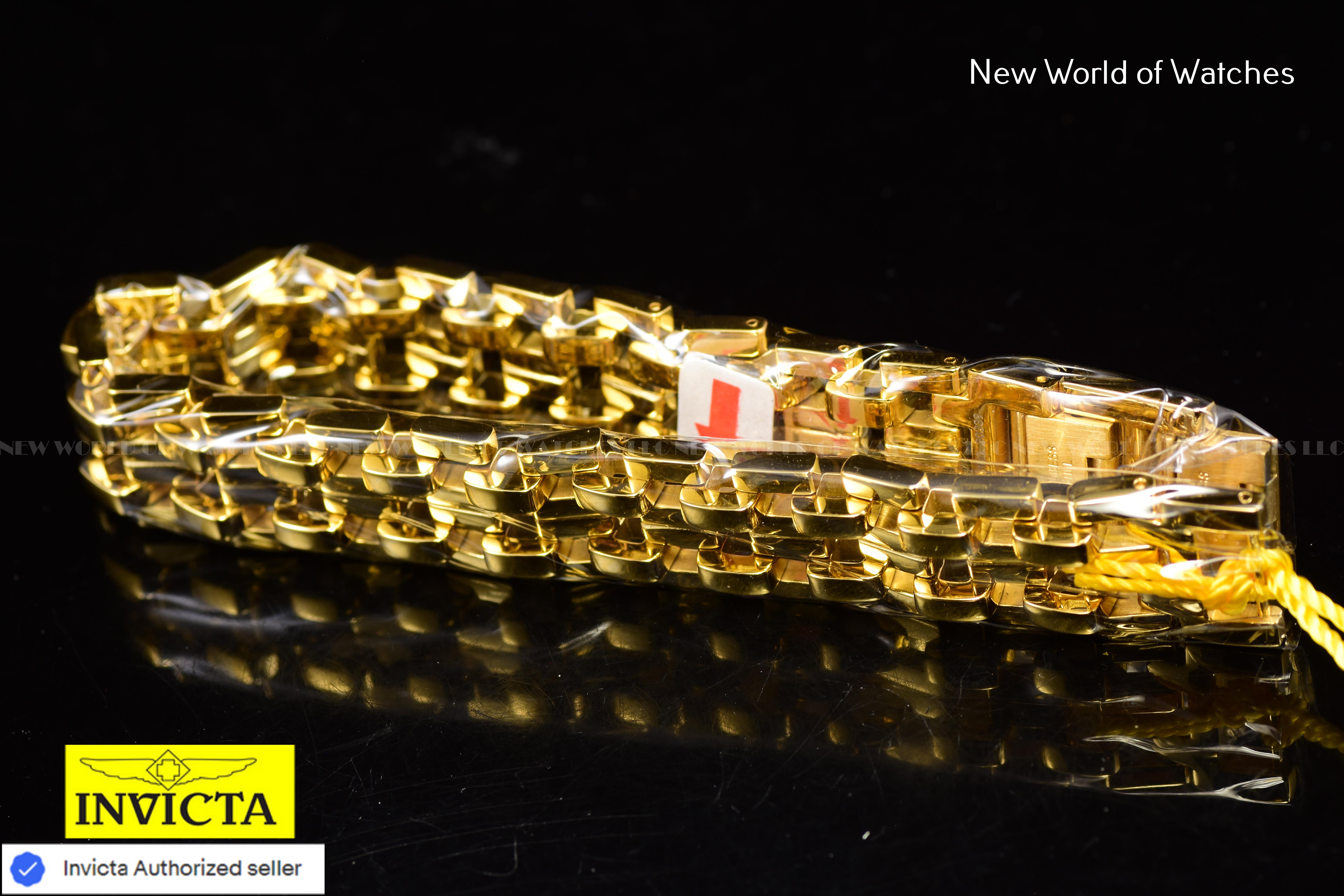 Invicta Authentic Elements Collection 225mm Gold-Tone Bracelet Men's 30339