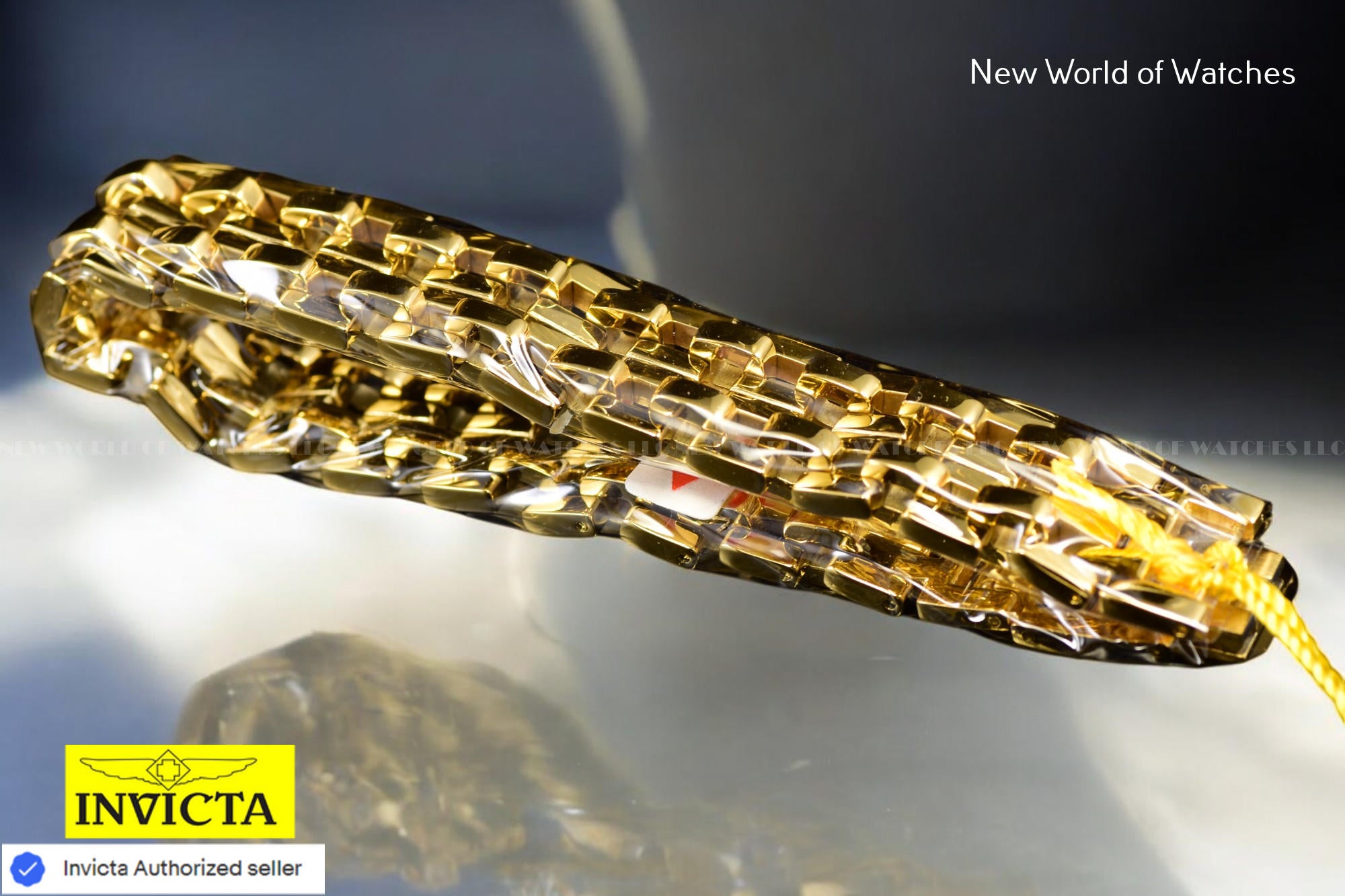 Invicta Authentic Elements Collection 225mm Gold-Tone Bracelet Men's 30339