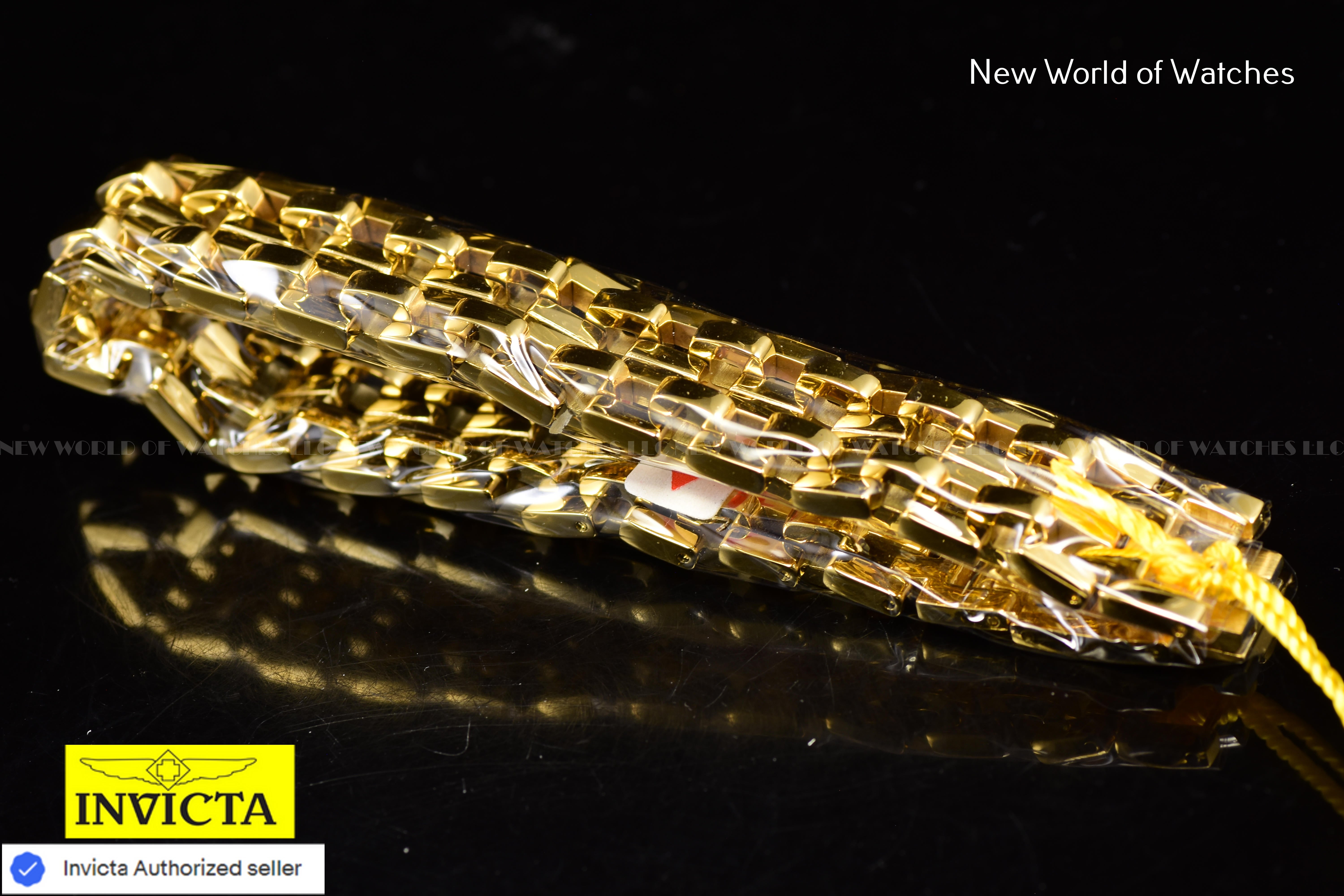 Invicta Authentic Elements Collection 225mm Gold-Tone Bracelet Men's 30339