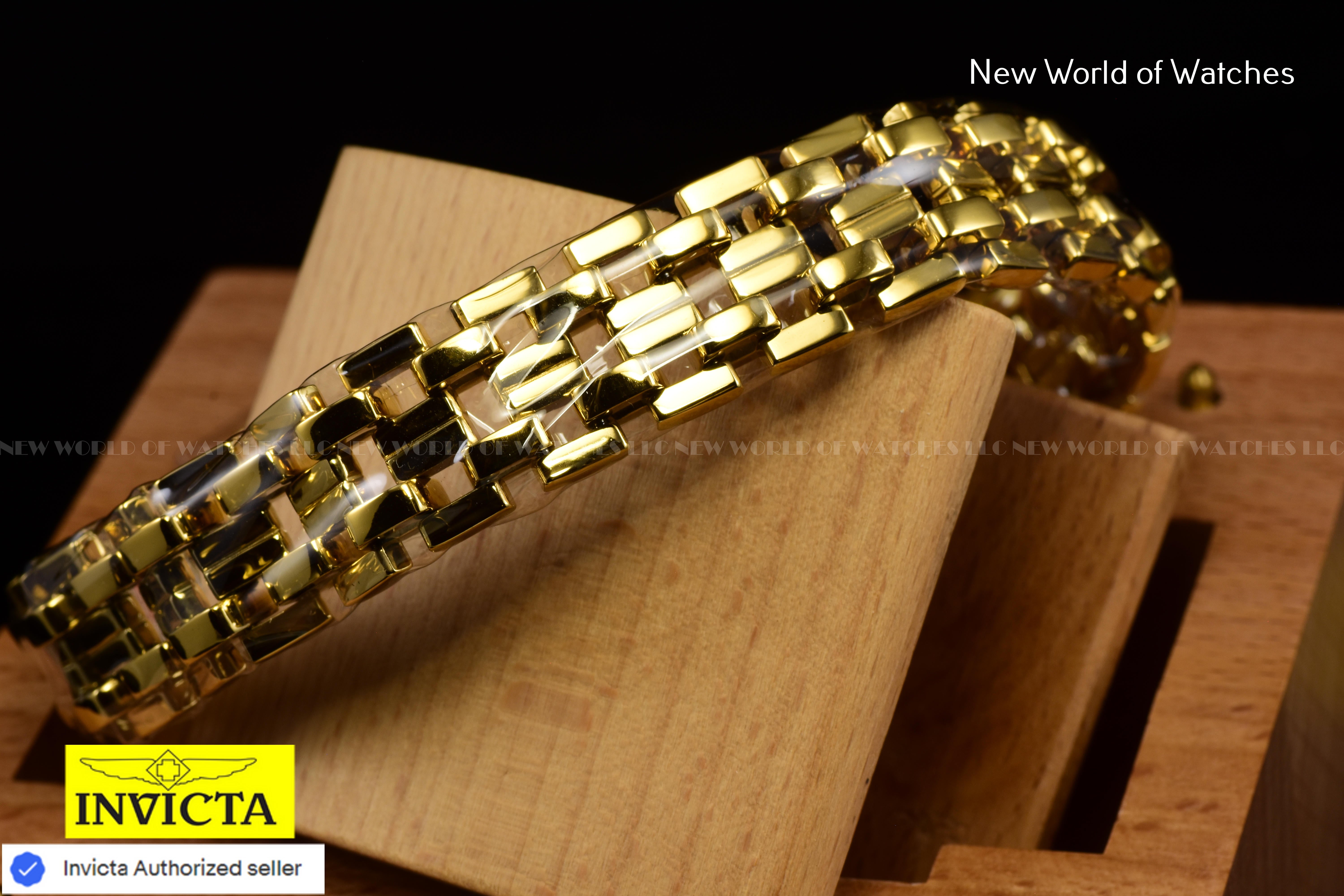Invicta Authentic Elements Collection 225mm Gold-Tone Bracelet Men's 30339