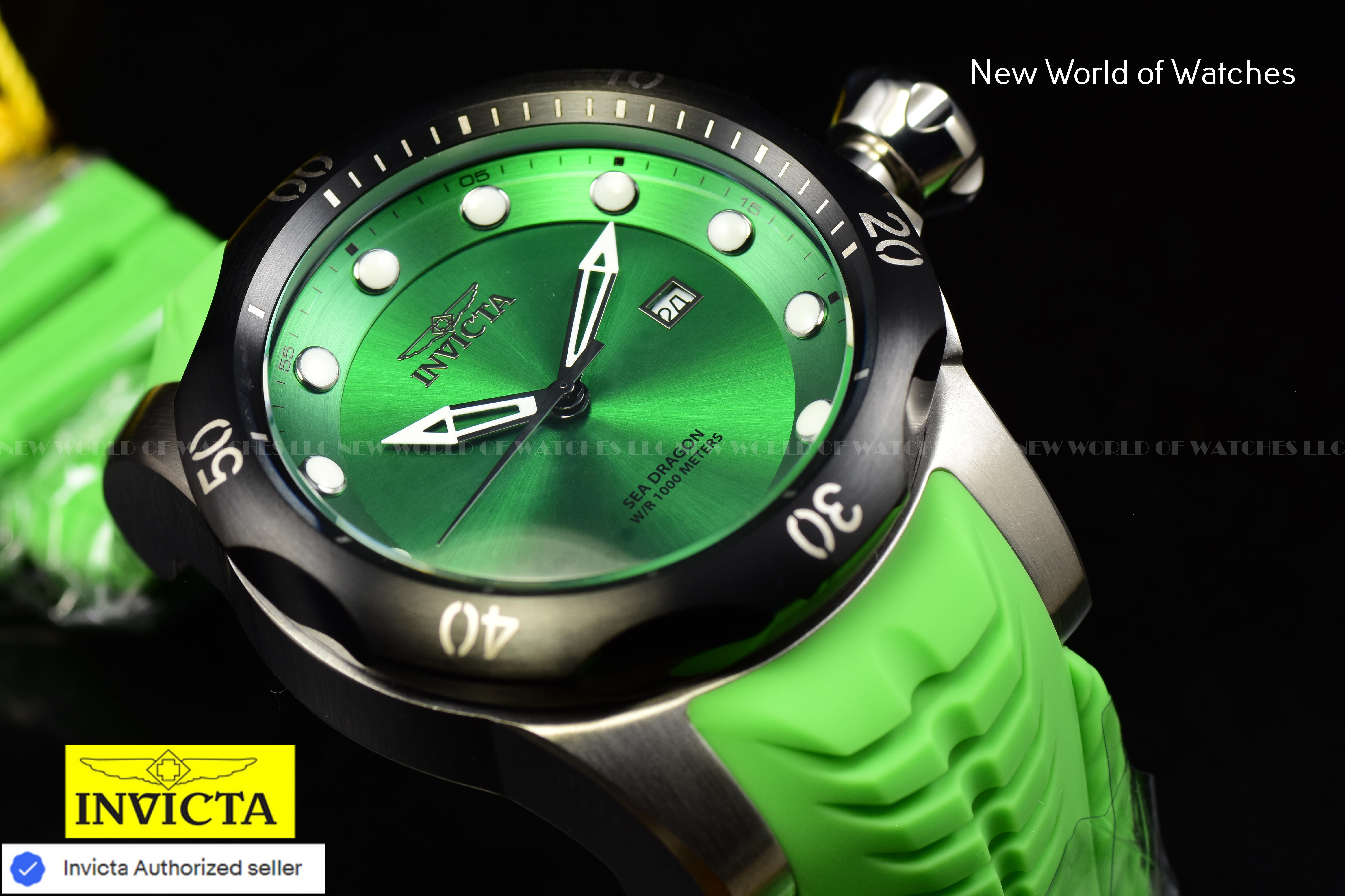 Invicta 45495 Venom Sea Dragon 53.7mm Dial Swiss Quartz Green Men's Watch