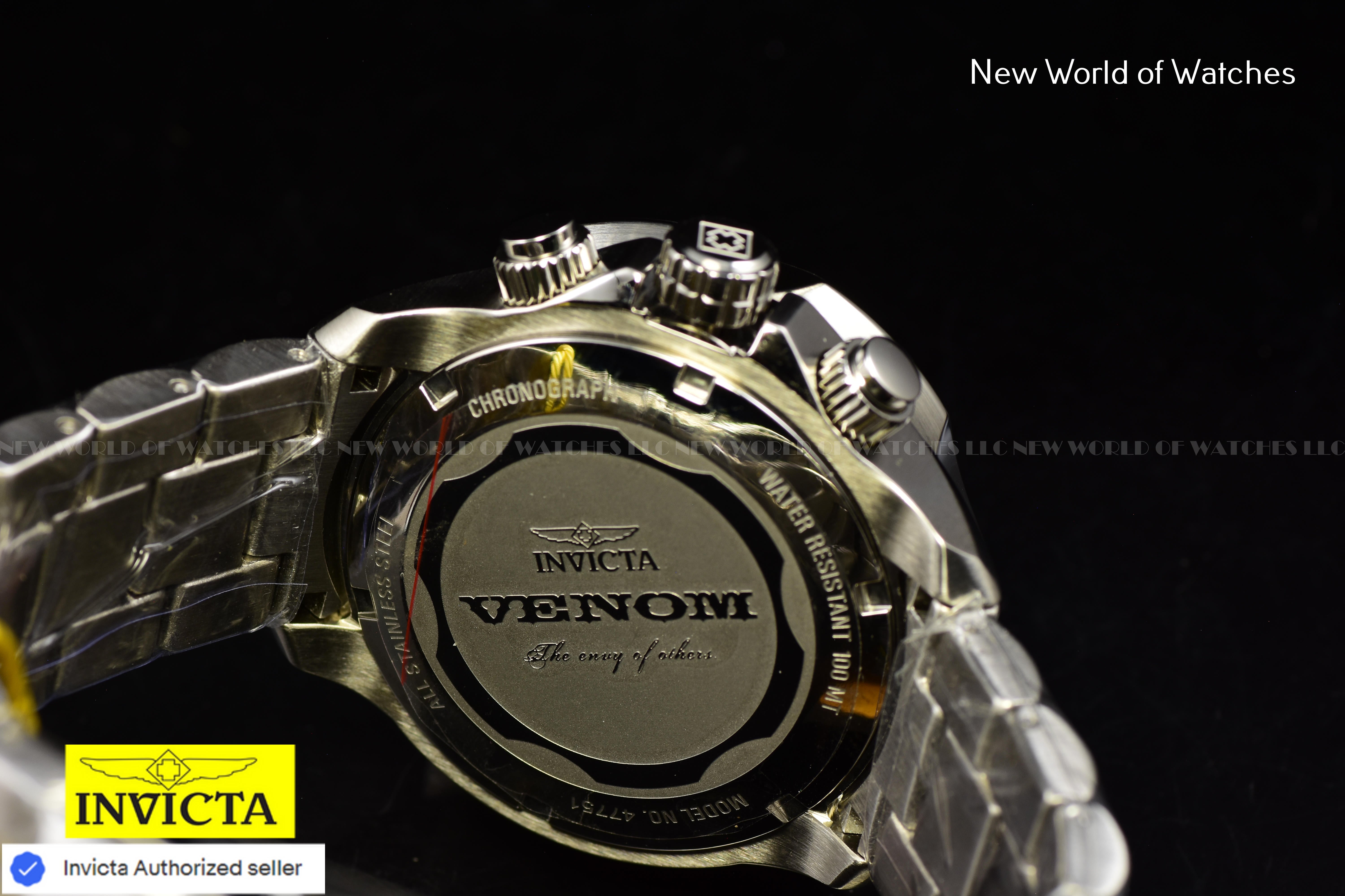 Invicta Racing Chronograph KHAKI DIAL 45 mm Stainless Steel Men's  Watch 47751