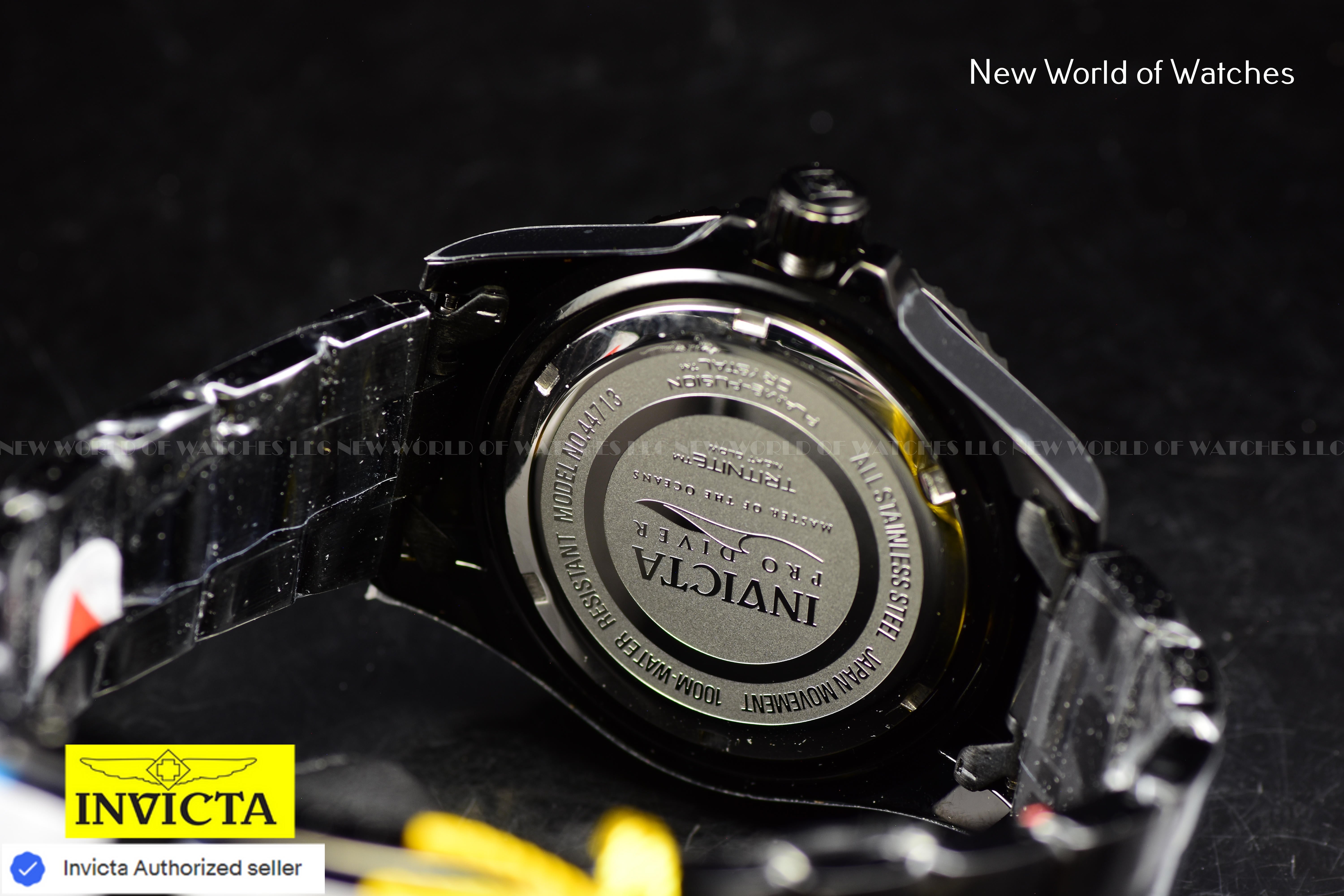 Invicta Mens Pro Divr LATAM Exclusive BLACK DIAL Combat Black Tone Watch