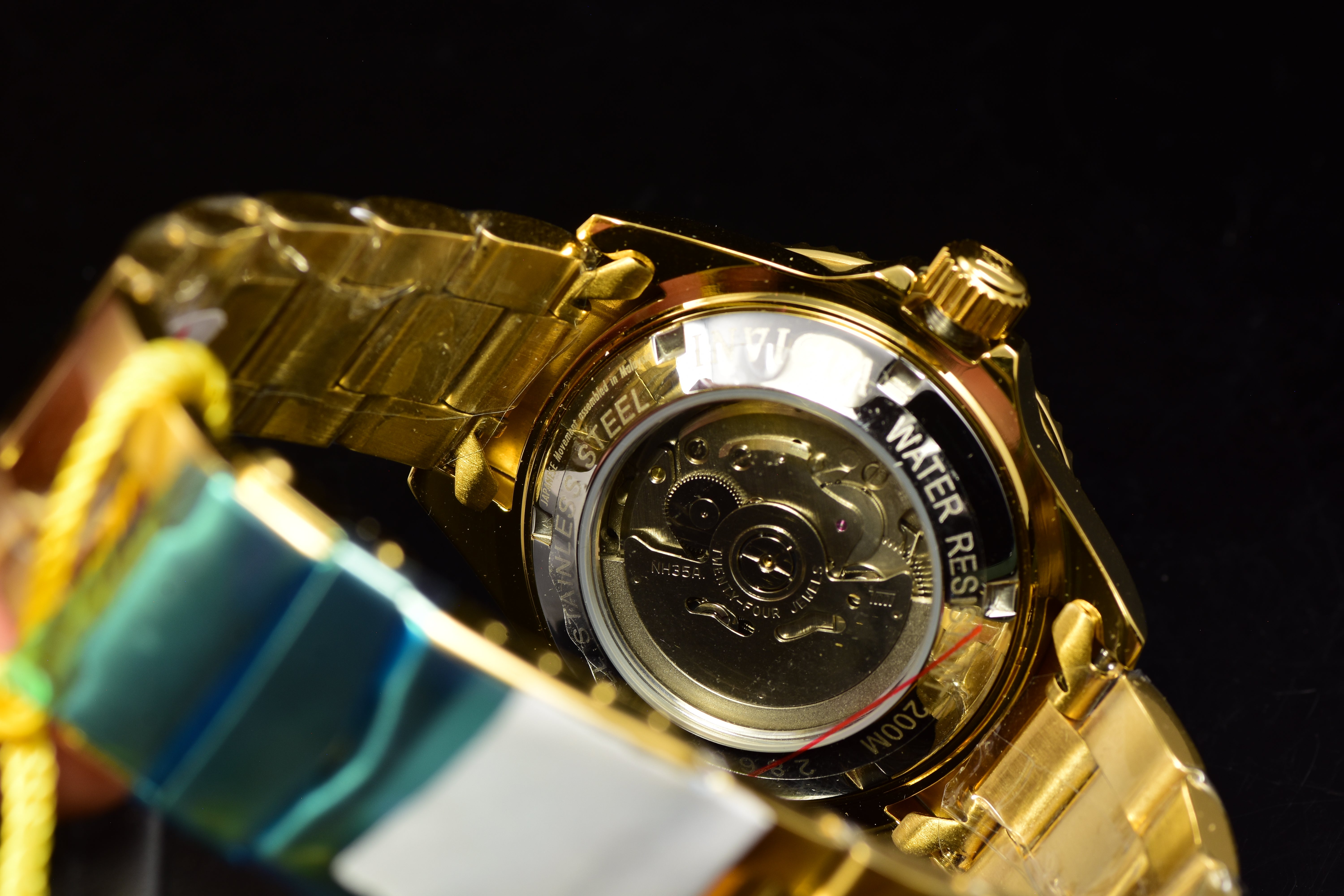 Invicta Men's Pro Diver  Green Dial Automatic Gold NH35A 40mm Watch 28665