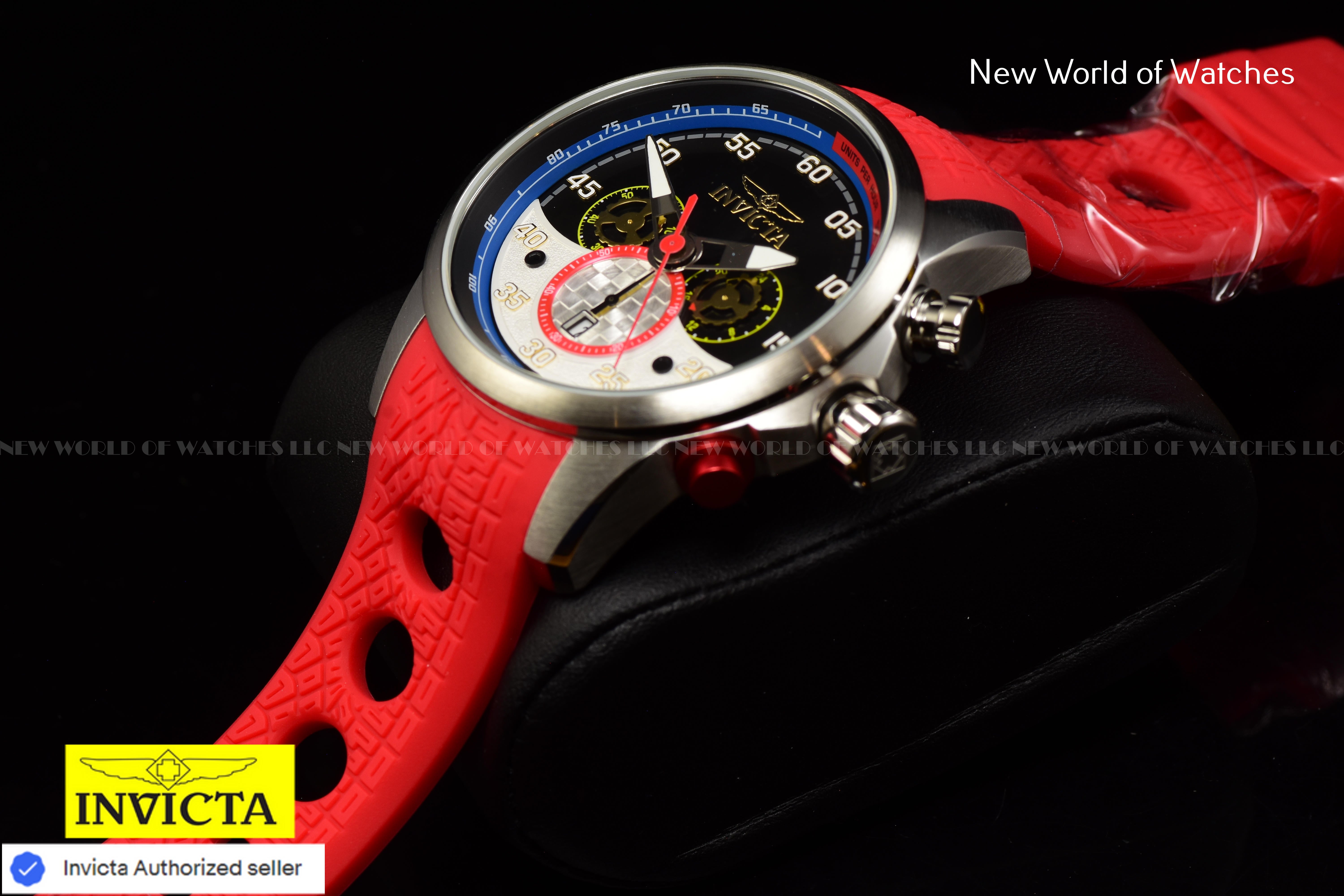 Invicta Men S1 Rally 47mm Black Quartz Japan Silicone Watch