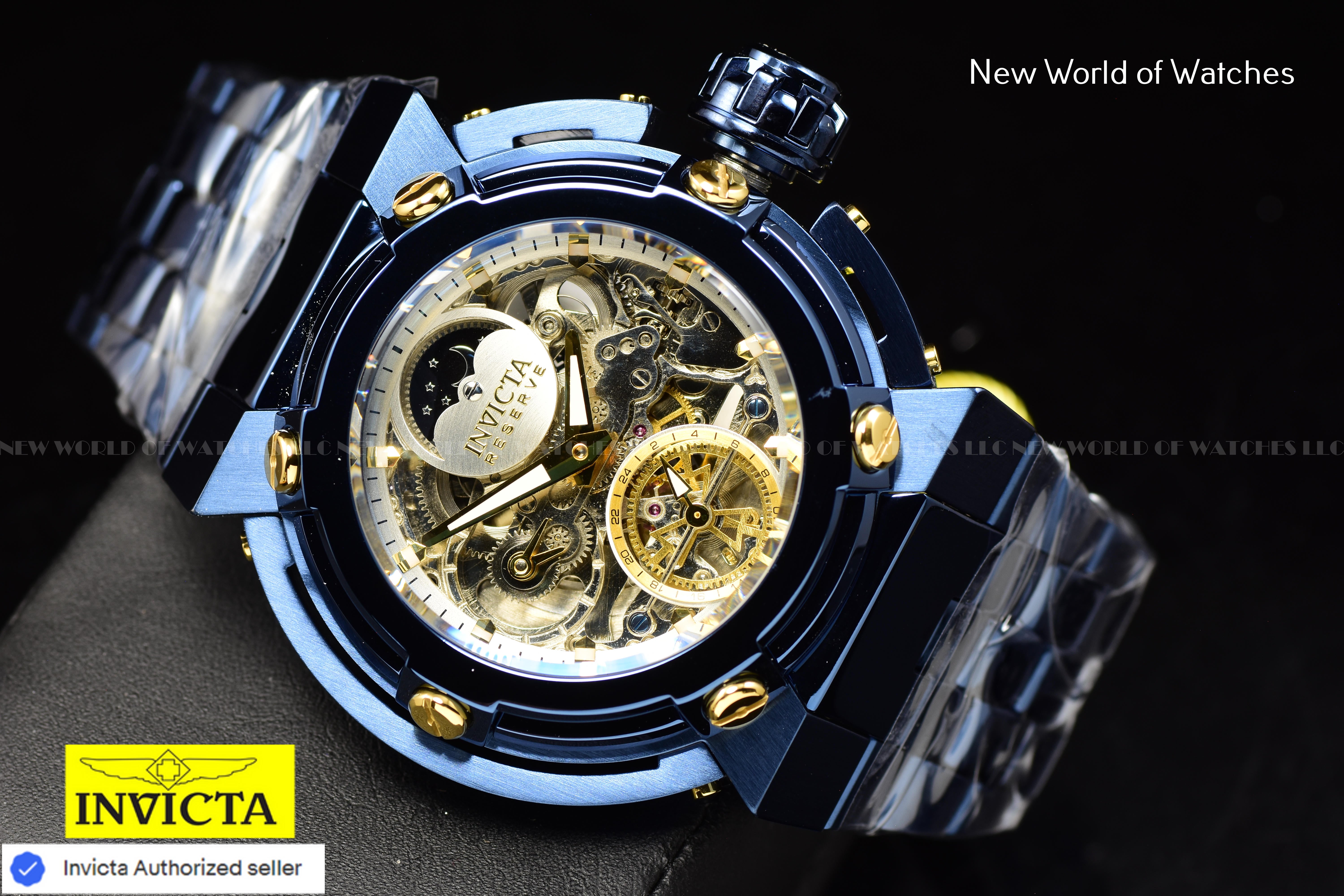 Invicta Men Coalition Forces X-Wing 46mm Gold Silver Automatic China Stainless Steel Watch