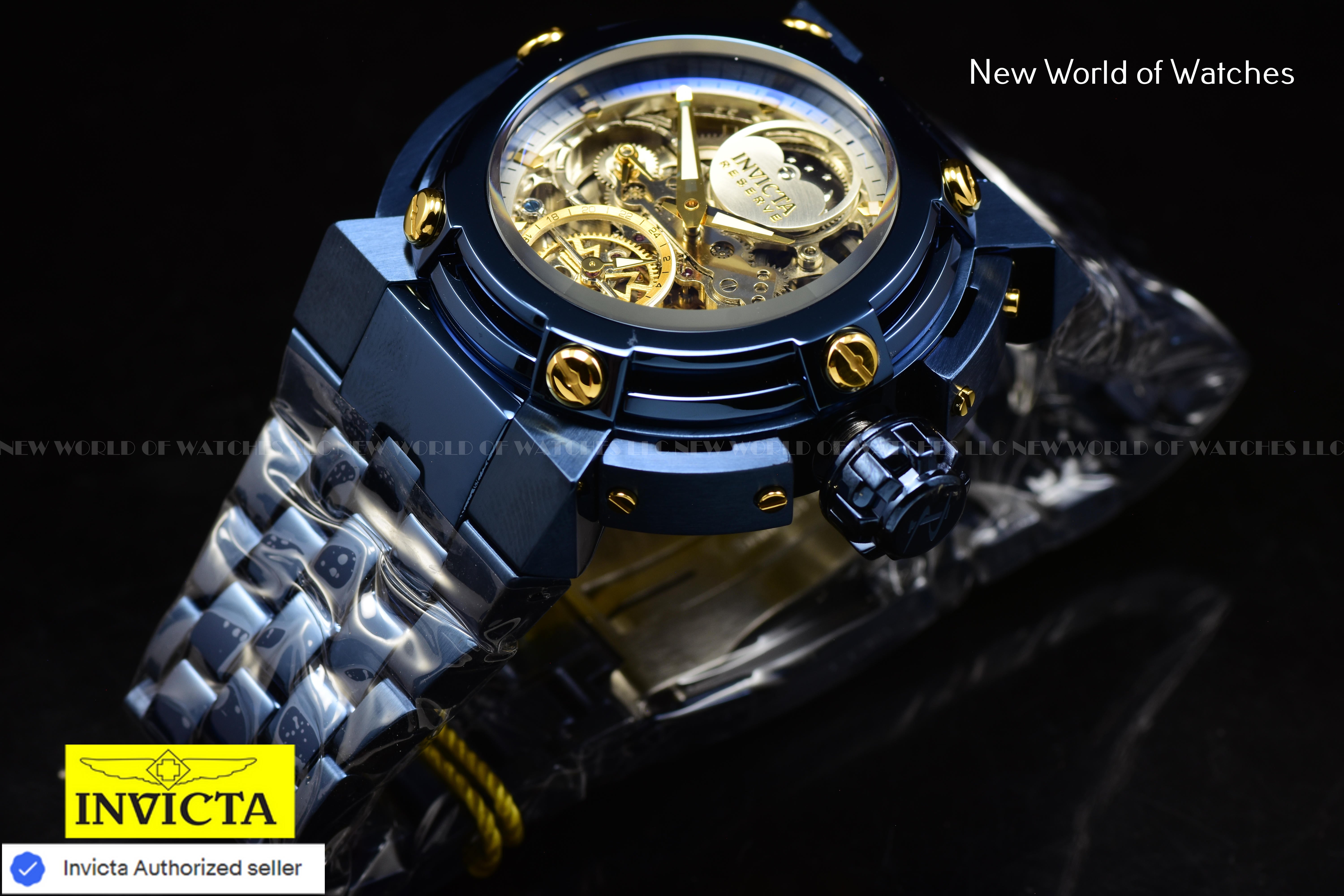Invicta Men Coalition Forces X-Wing 46mm Gold Silver Automatic China Stainless Steel Watch