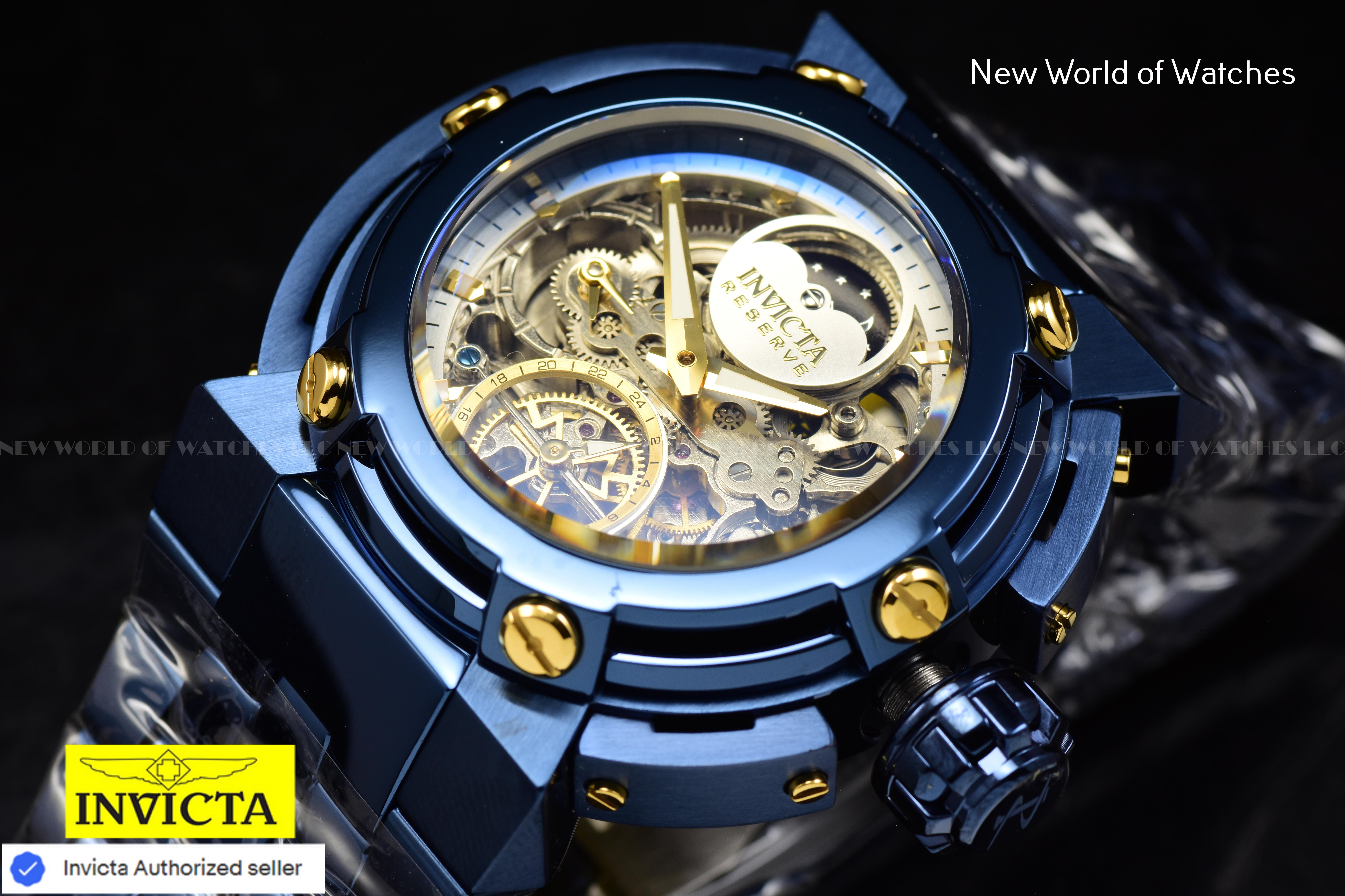 Invicta Men Coalition Forces X-Wing 46mm Gold Silver Automatic China Stainless Steel Watch