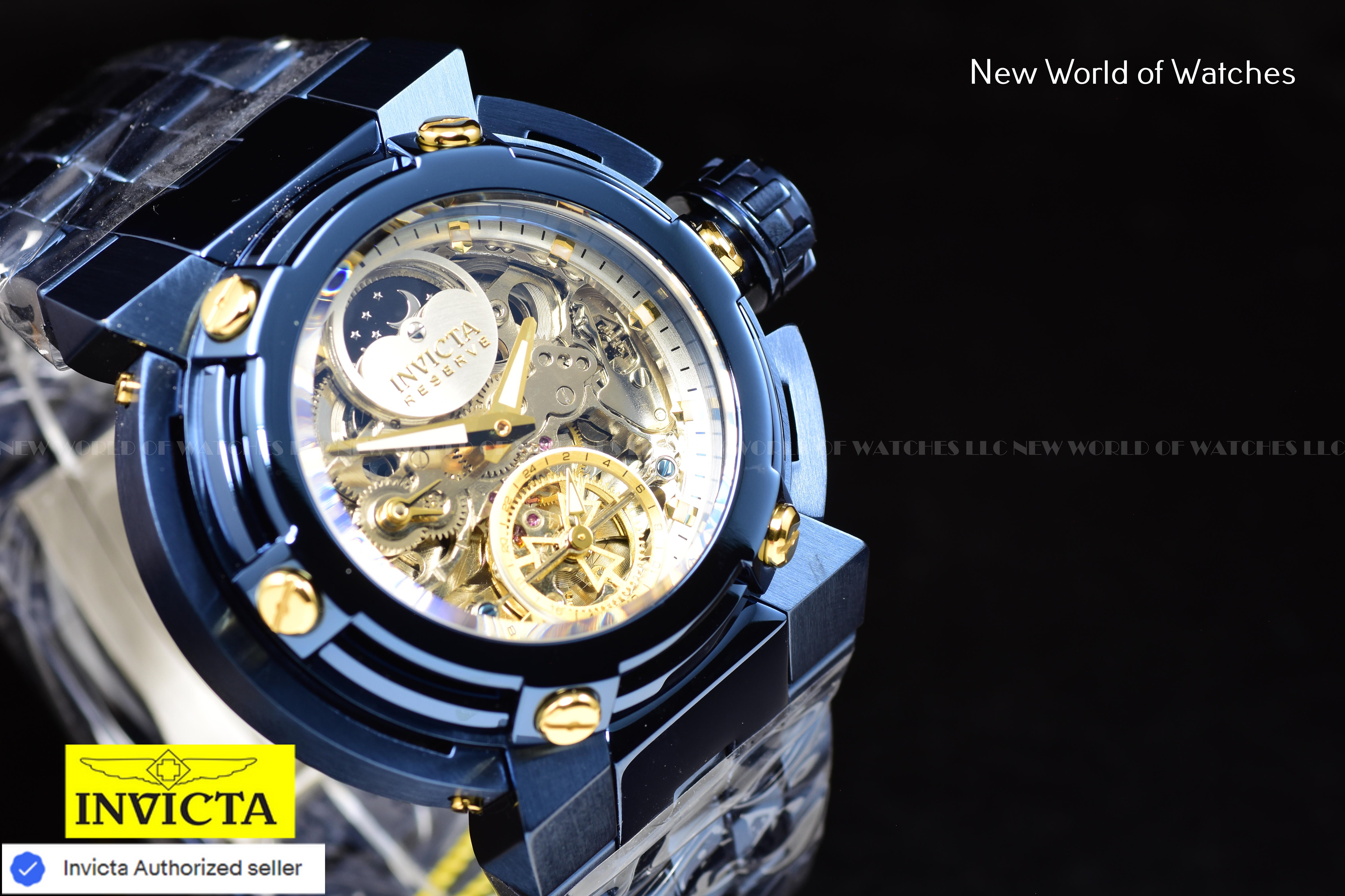 Invicta Men Coalition Forces X-Wing 46mm Gold Silver Automatic China Stainless Steel Watch