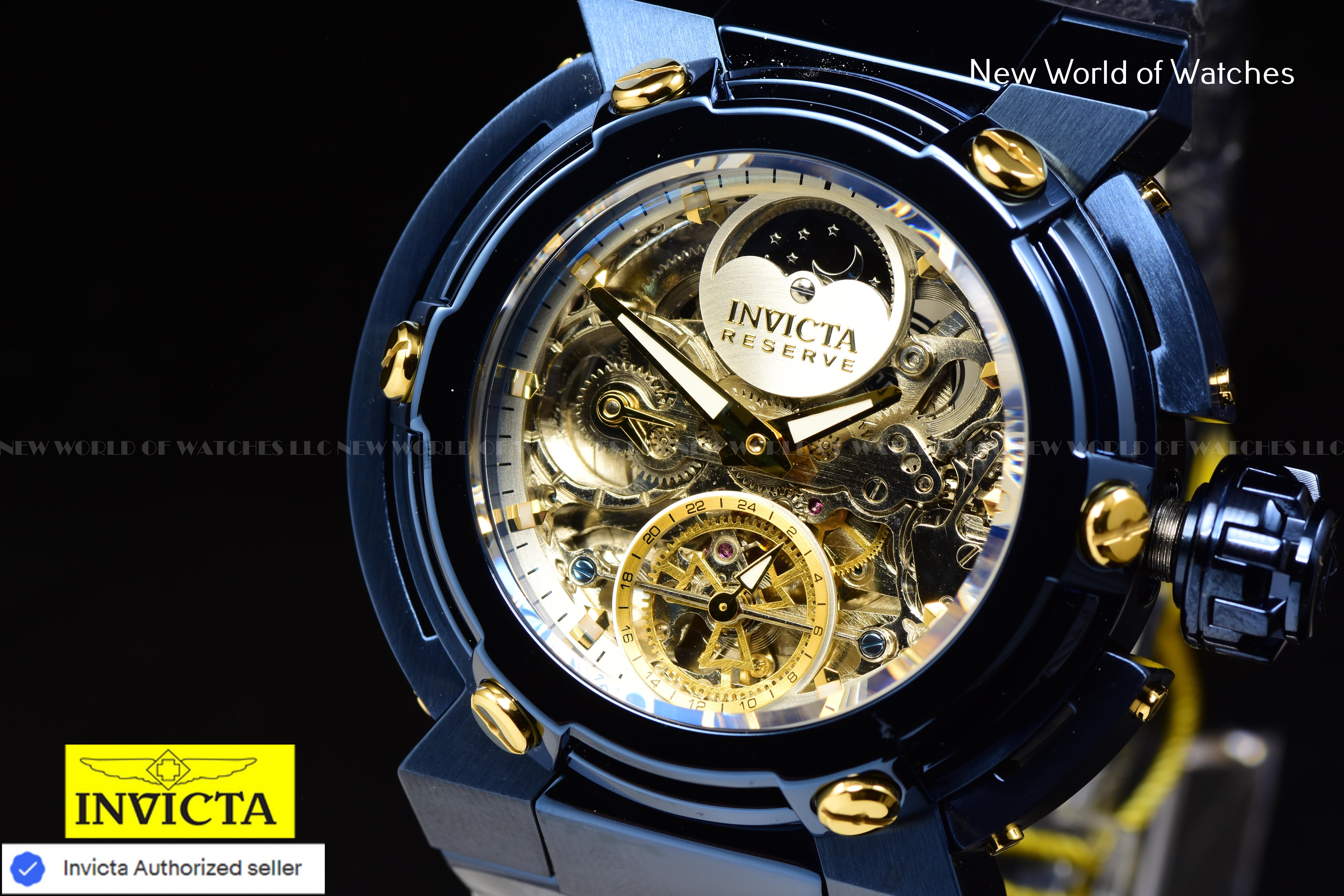 Invicta Men Coalition Forces X-Wing 46mm Gold Silver Automatic China Stainless Steel Watch