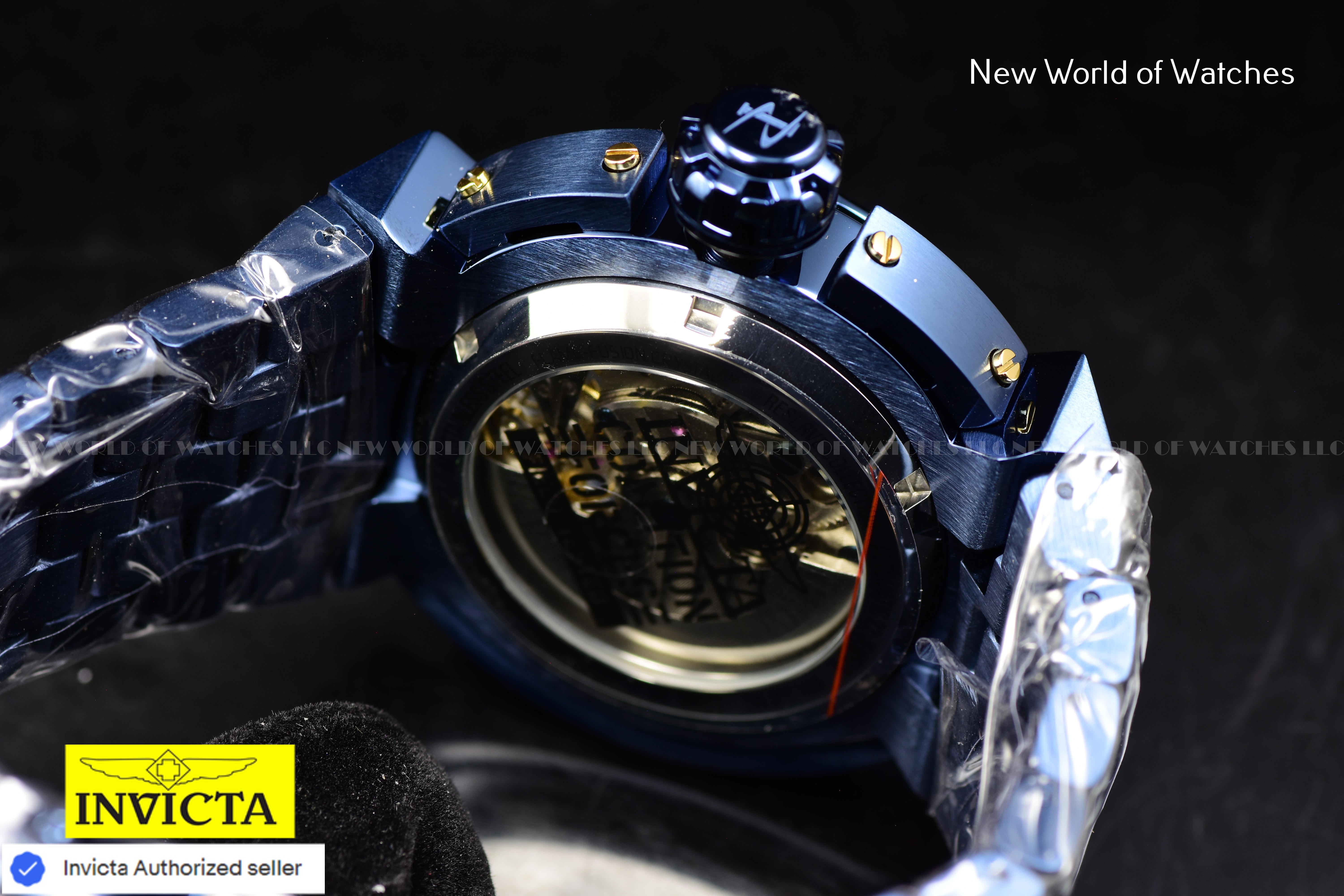 Invicta Men Coalition Forces X-Wing 46mm Gold Silver Automatic China Stainless Steel Watch
