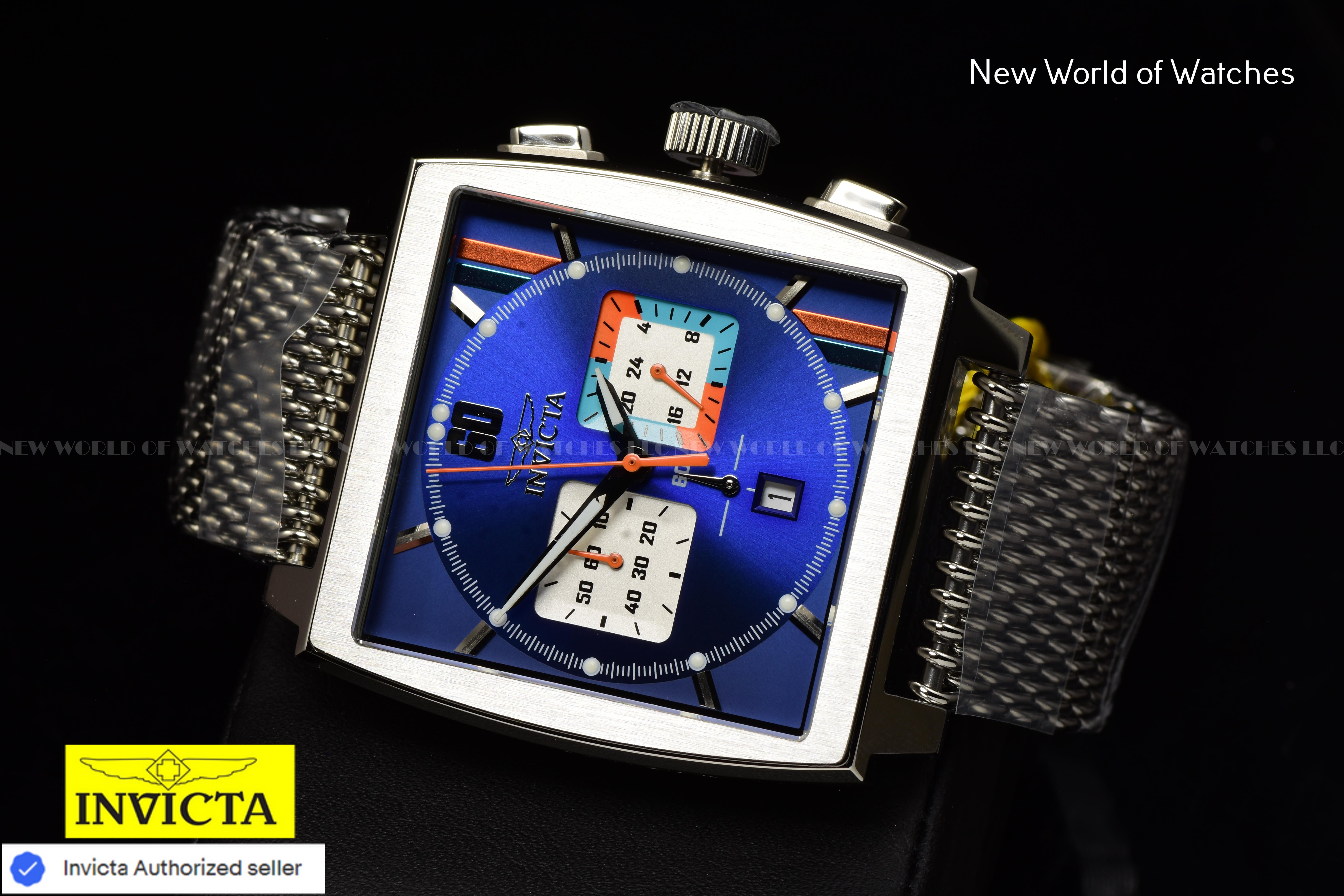 Invicta S1 Rally Chronograph Quartz Blue Dial Mesh Band Men's Watch 47243
