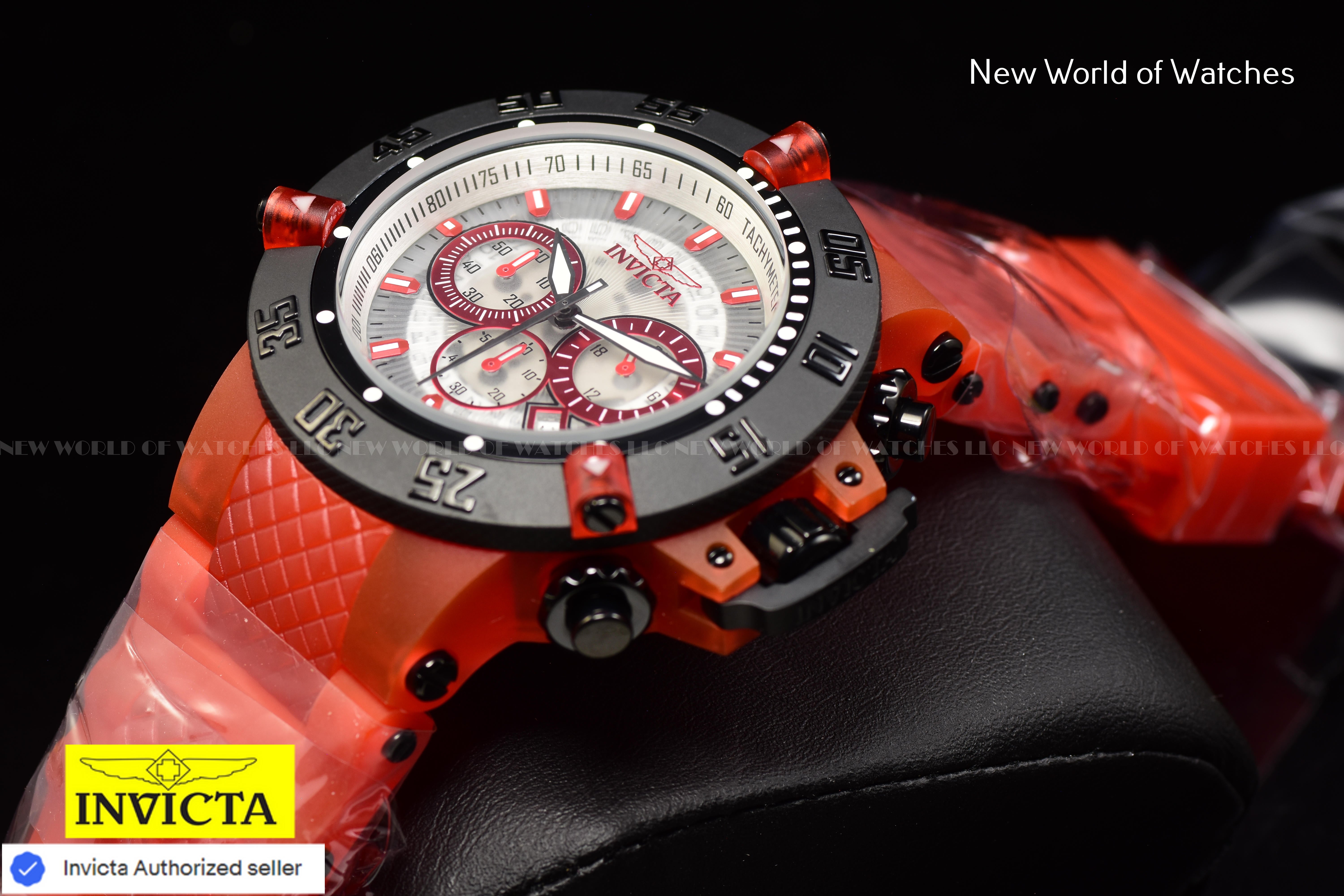 Invicta 50mm Men's Subaqua Noma Anatomic Chronograph Orange Tone SS Watch