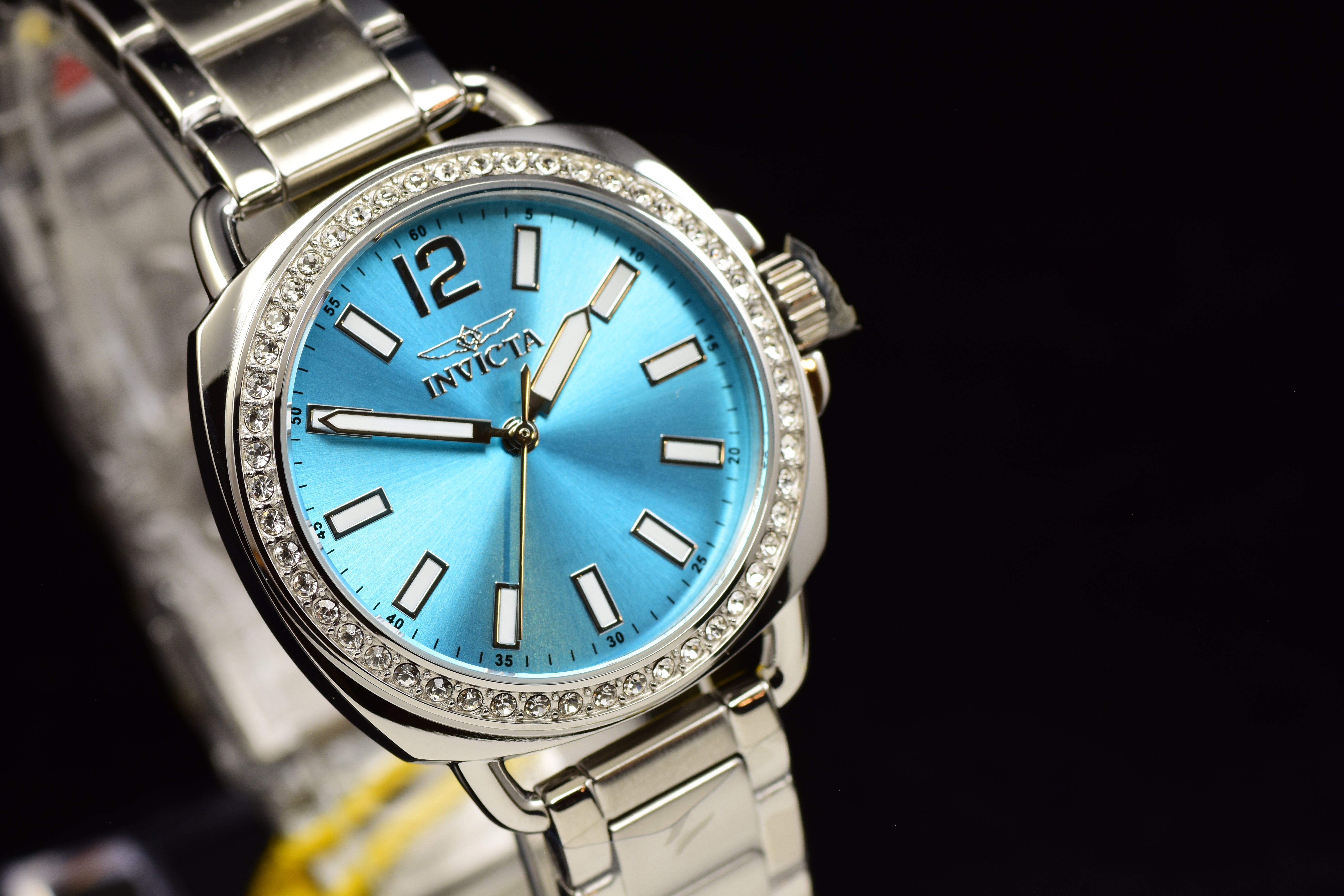 Invicta Wildflower Blue Dial Stainless Steel Bracelet Women's Watch 47327