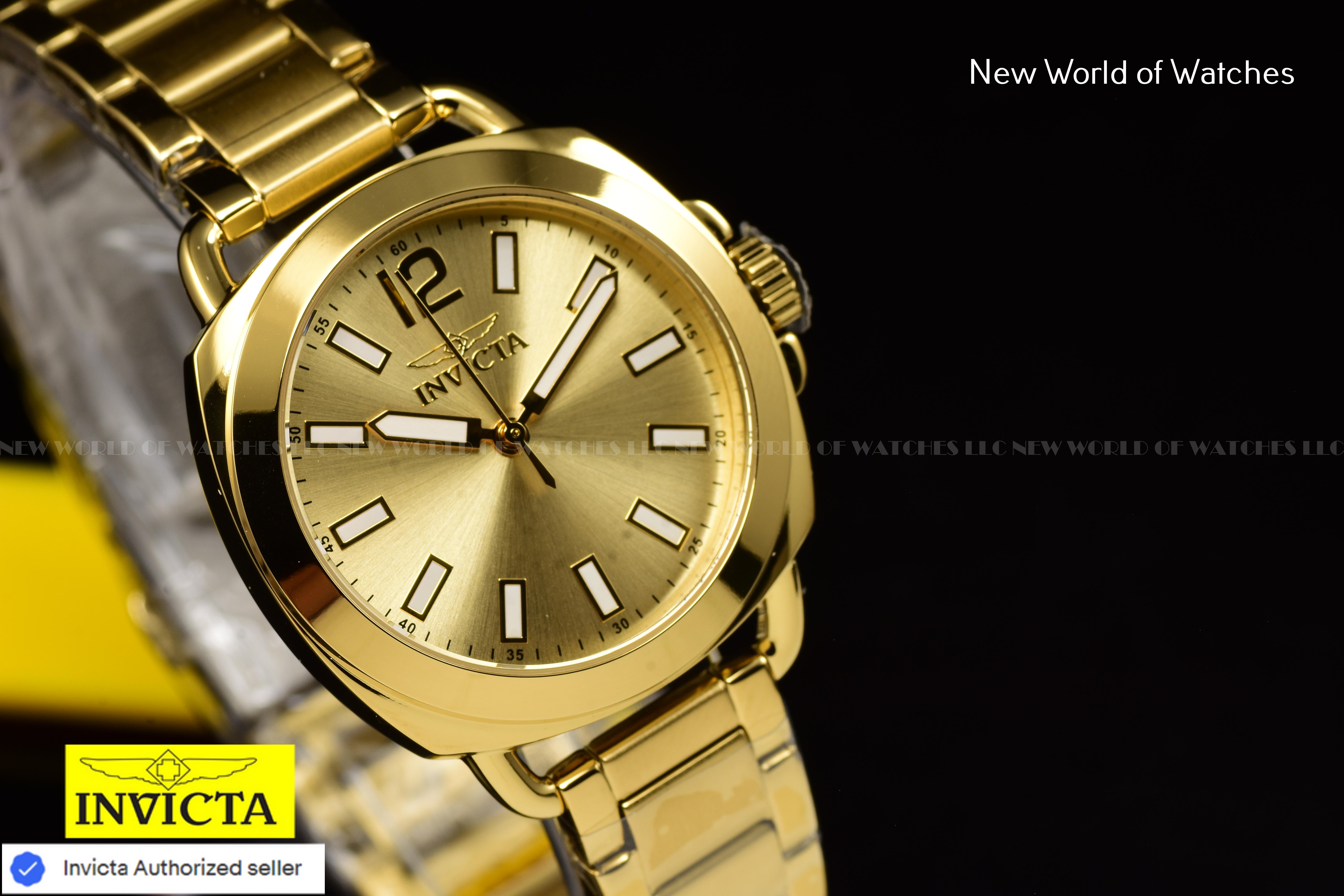 Invicta Ladies WILDFLOWER 32mm Stainless Steel Japanese Quartz Watch, Gold 46346
