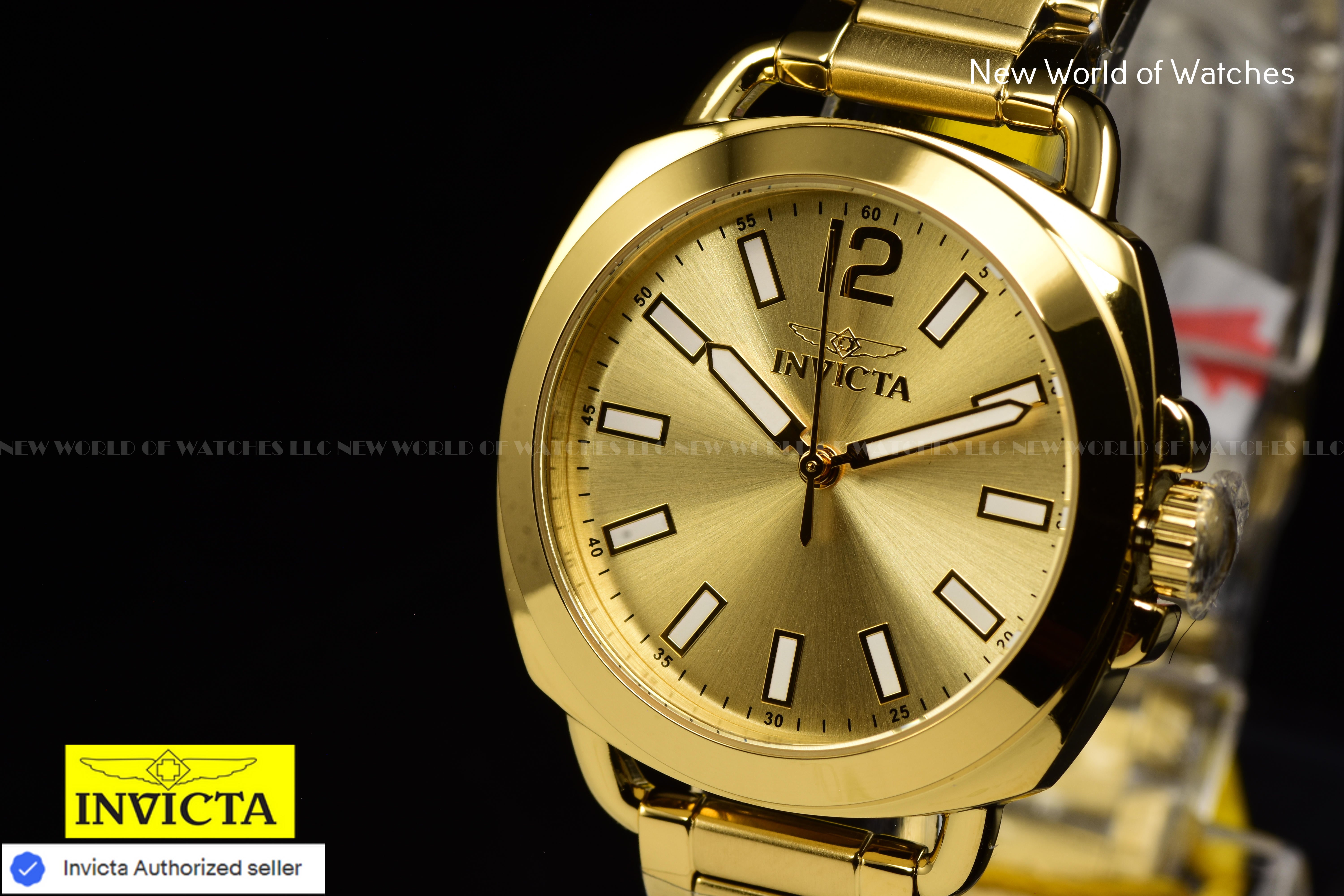 Invicta Ladies WILDFLOWER 32mm Stainless Steel Japanese Quartz Watch, Gold 46346