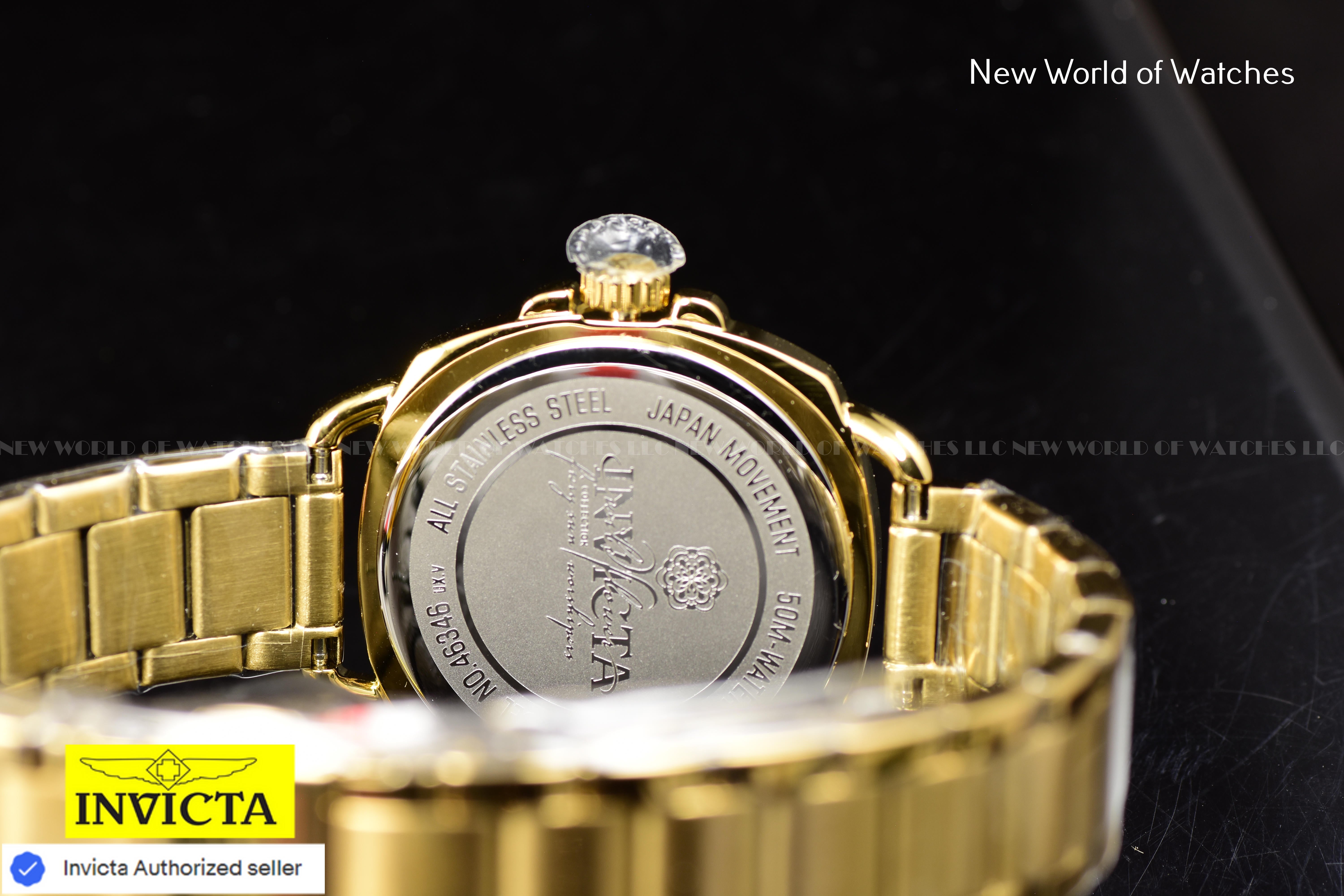 Invicta Ladies WILDFLOWER 32mm Stainless Steel Japanese Quartz Watch, Gold 46346
