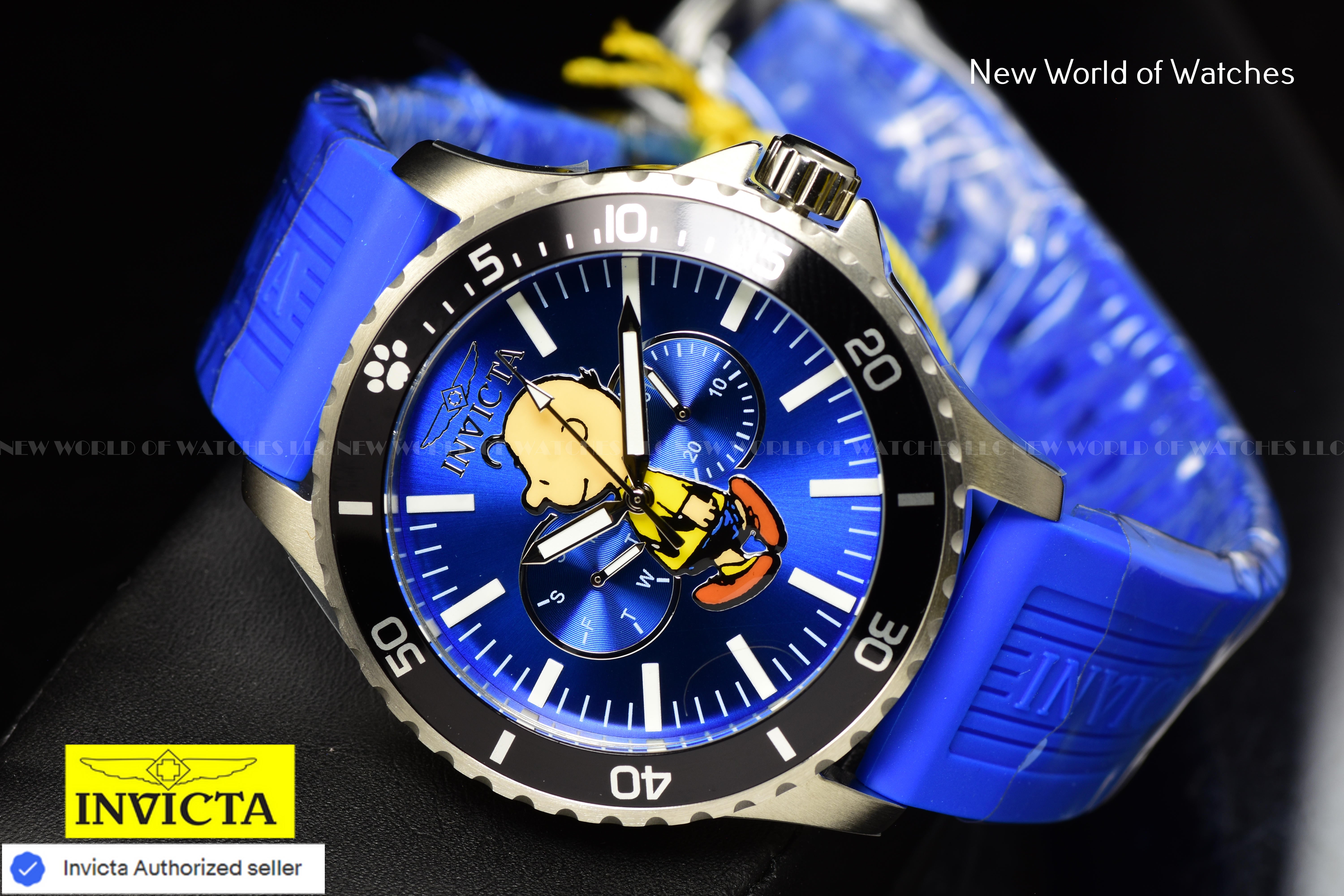 Invicta Men's Character Collection 48mm Snoopy Multicolor Silicone Band Watch