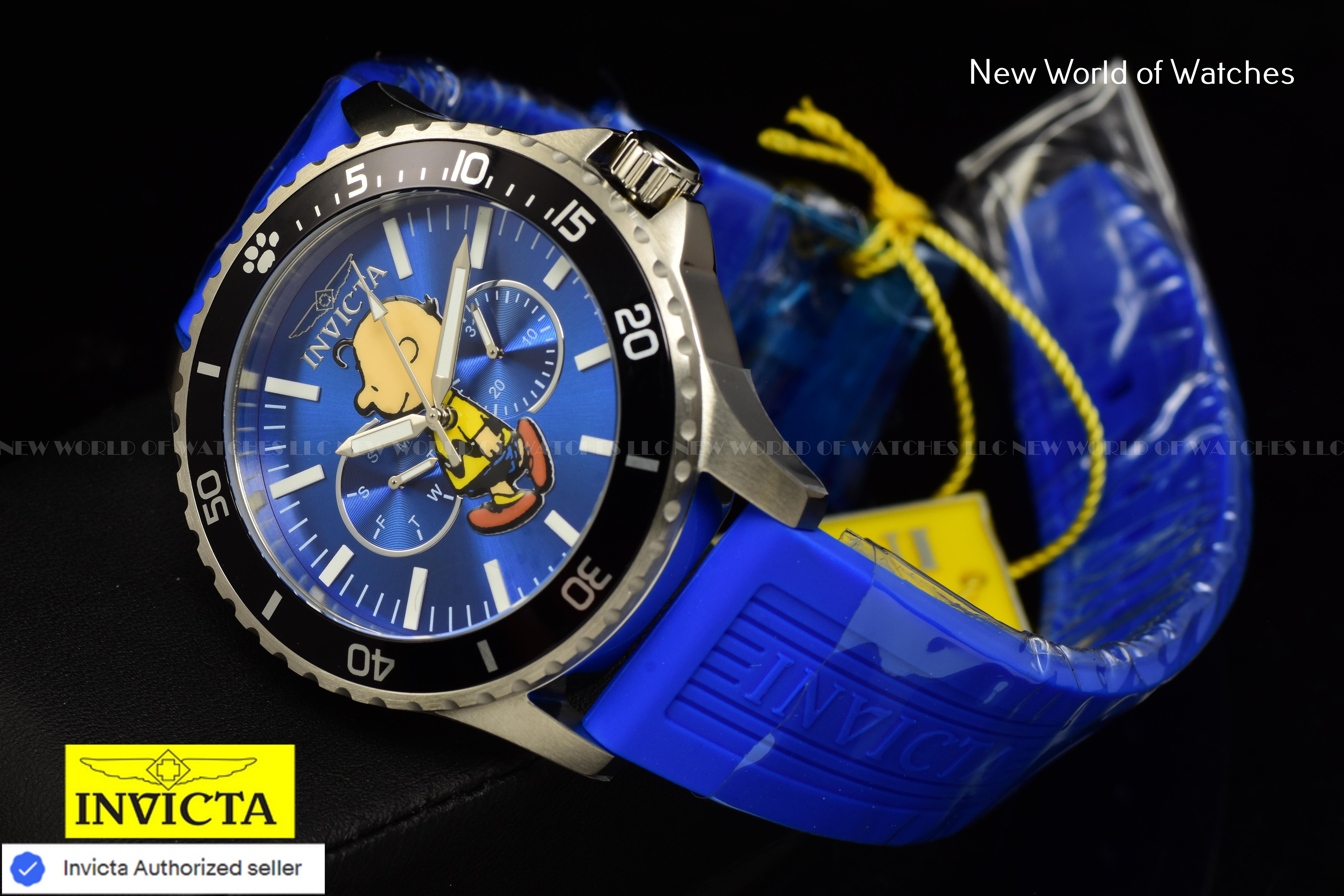 Invicta Men's Character Collection 48mm Snoopy Multicolor Silicone Band Watch