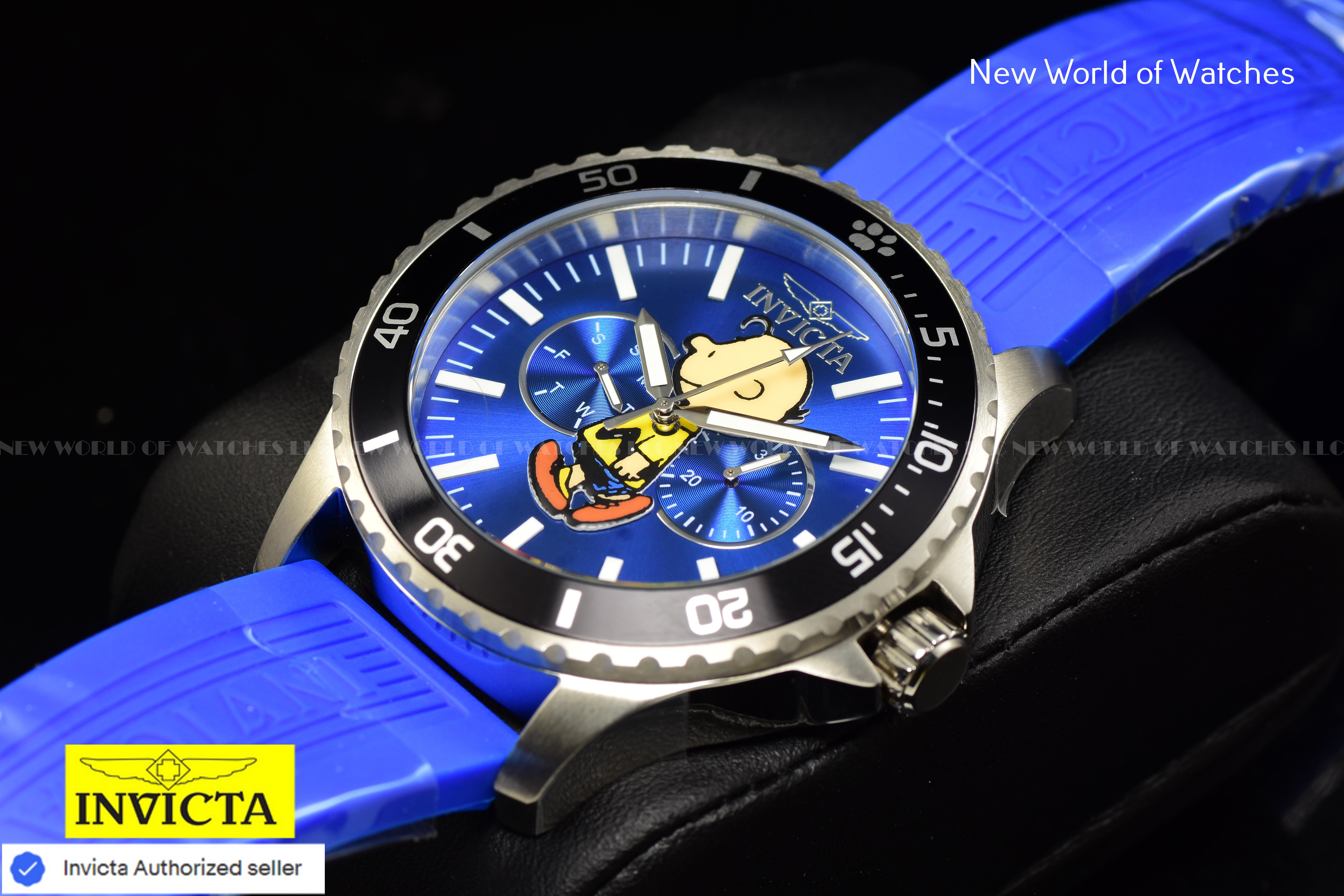 Invicta Men's Character Collection 48mm Snoopy Multicolor Silicone Band Watch