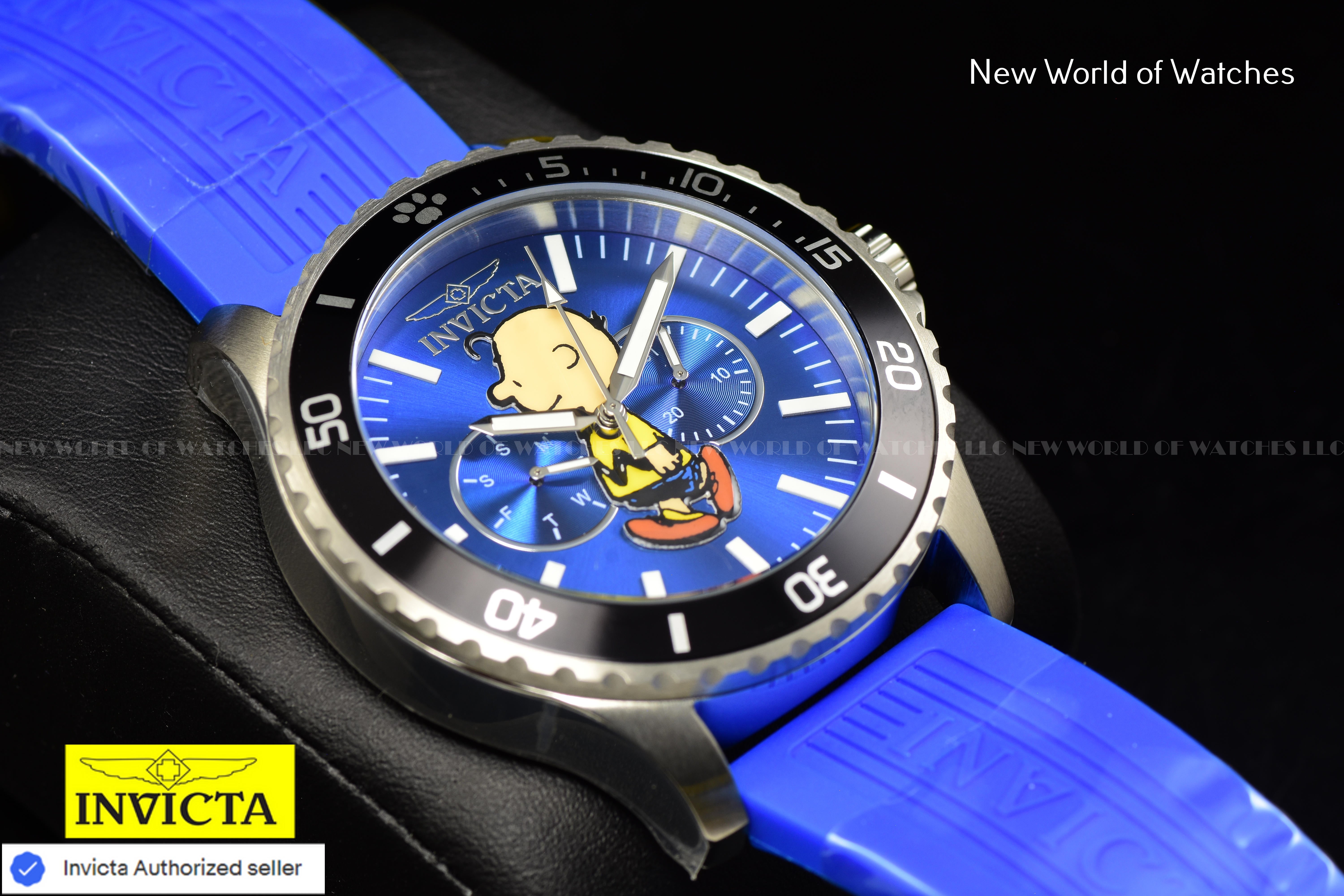 Invicta Men's Character Collection 48mm Snoopy Multicolor Silicone Band Watch