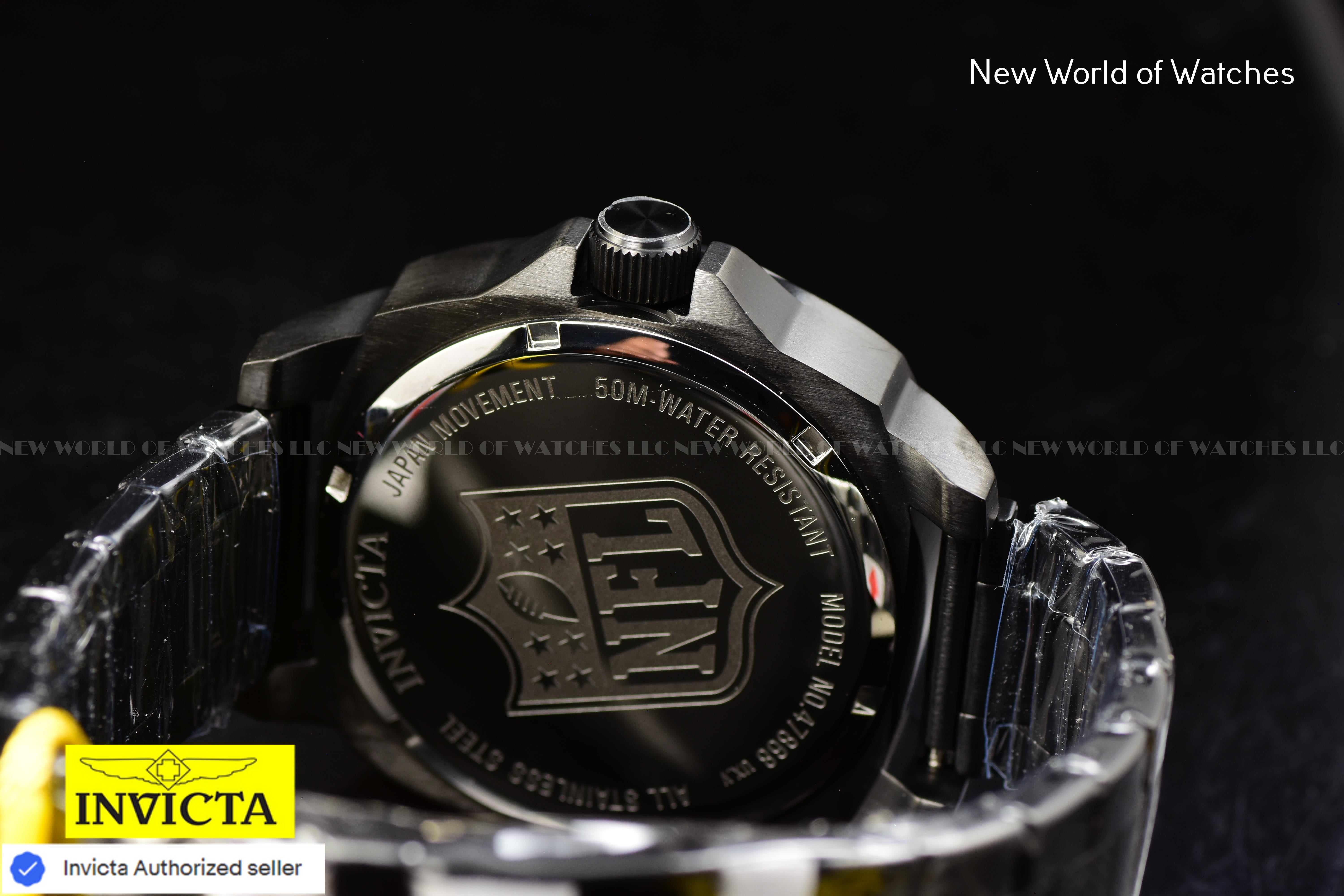 Invicta Men's NFL Pittsburgh Steelers YELLOW/ BLACK Dial 46mm Quartz Watch