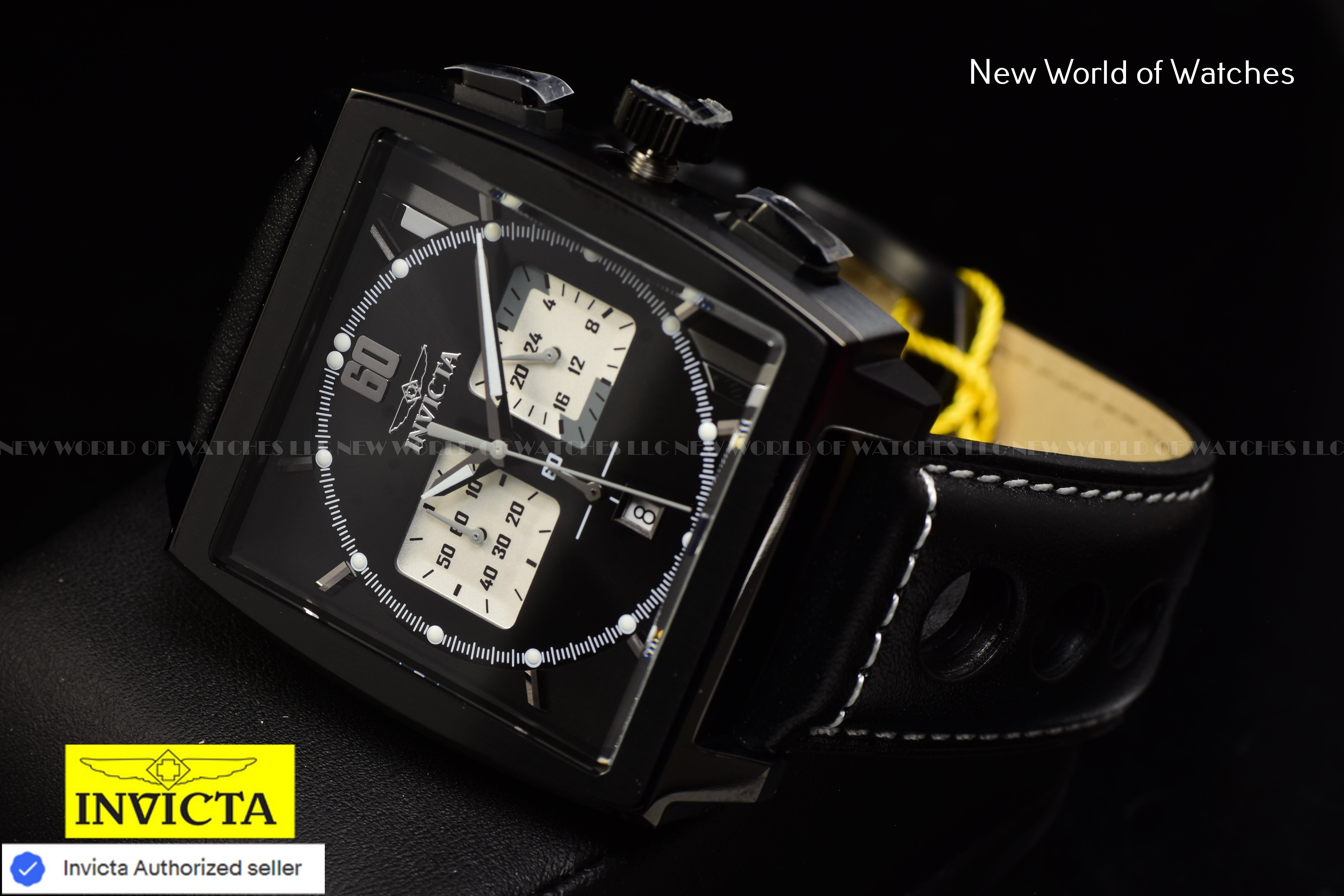 Invicta Men's S1 RALLY Chronograph 45mm Stainless Steel Mesh BLACK HAWK Watch
