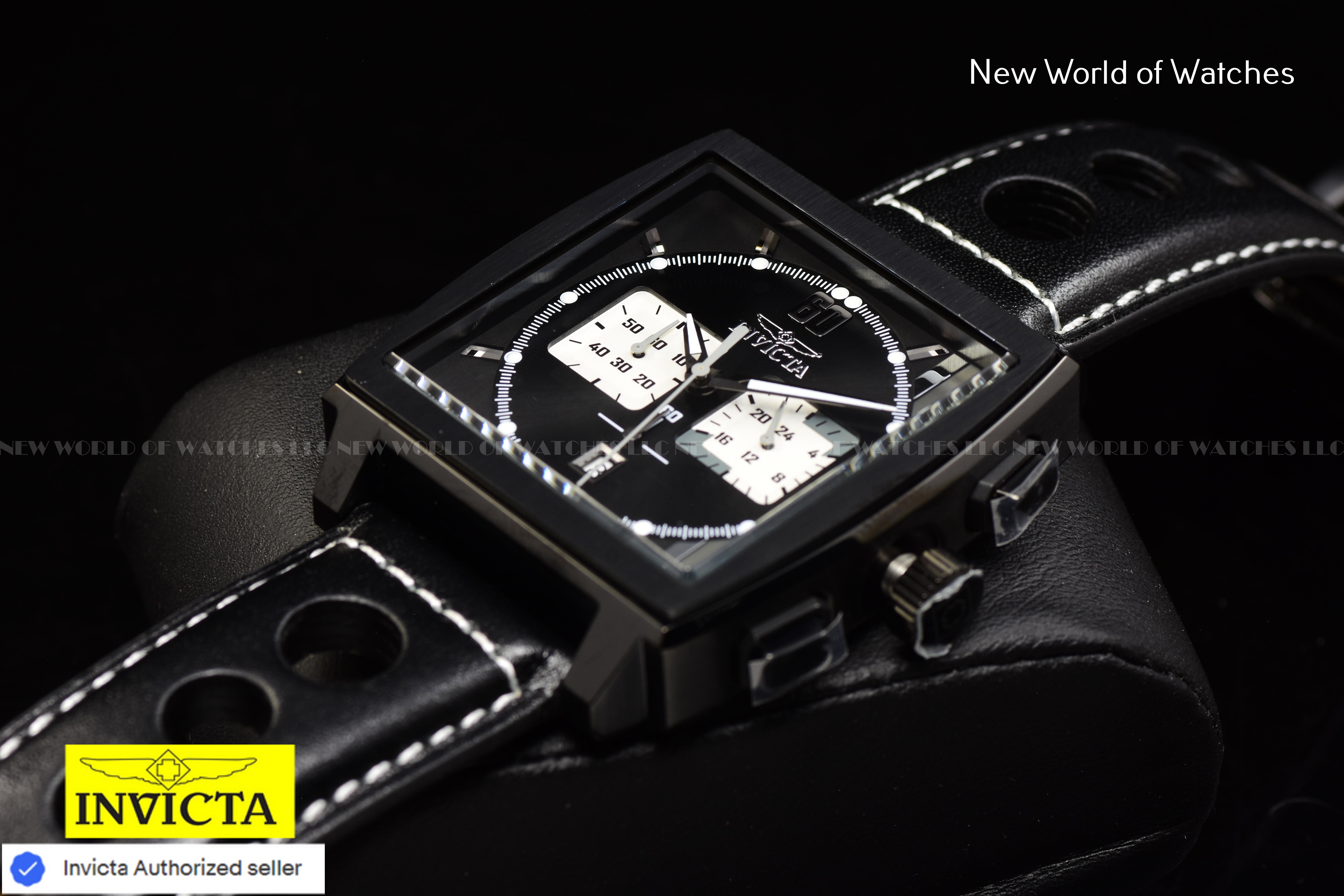 Invicta Men's S1 RALLY Chronograph 45mm Stainless Steel Mesh BLACK HAWK Watch