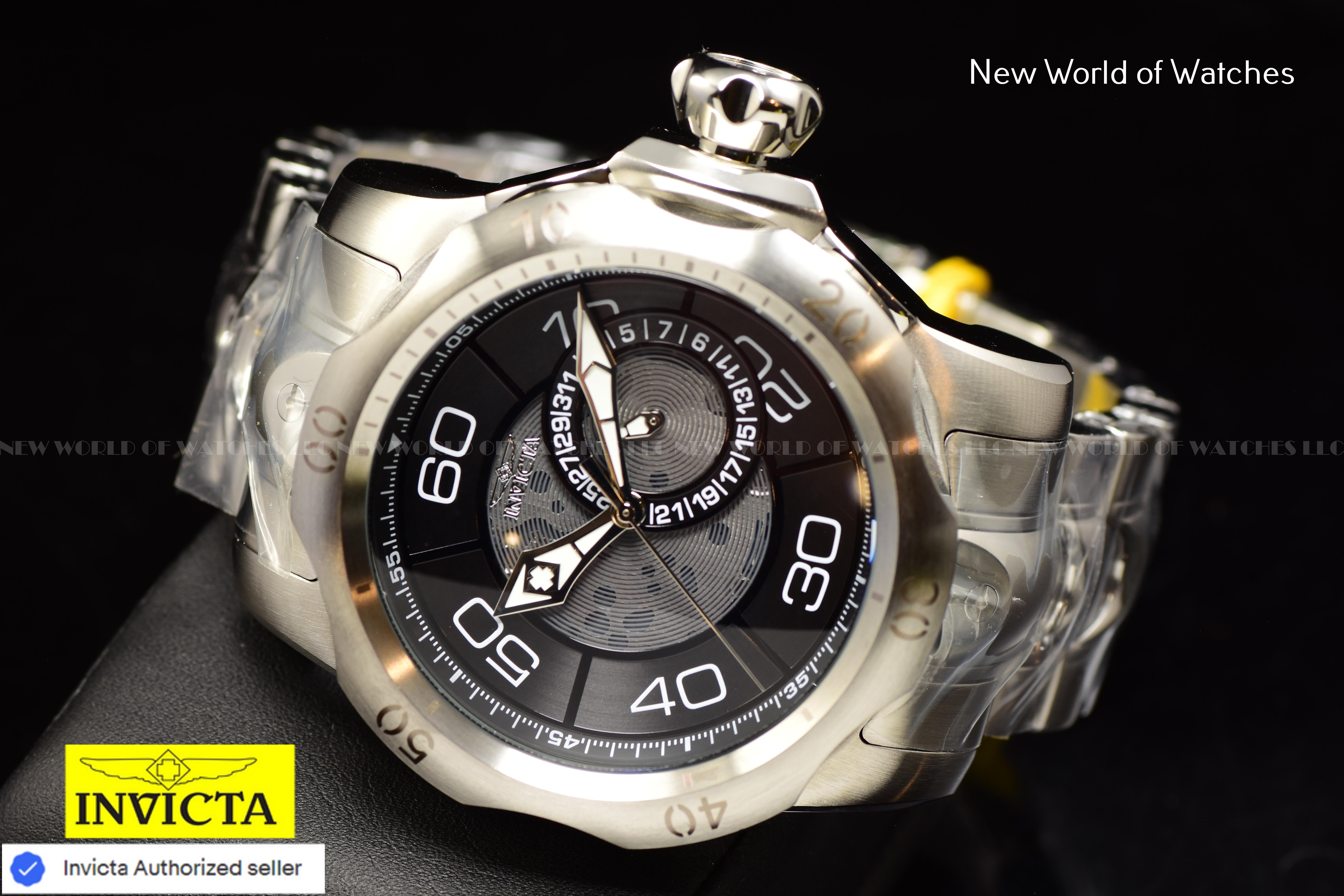 Invicta Men's VENOM 53.7mm Skeleton Dial Stainless Steel Quratz Watch