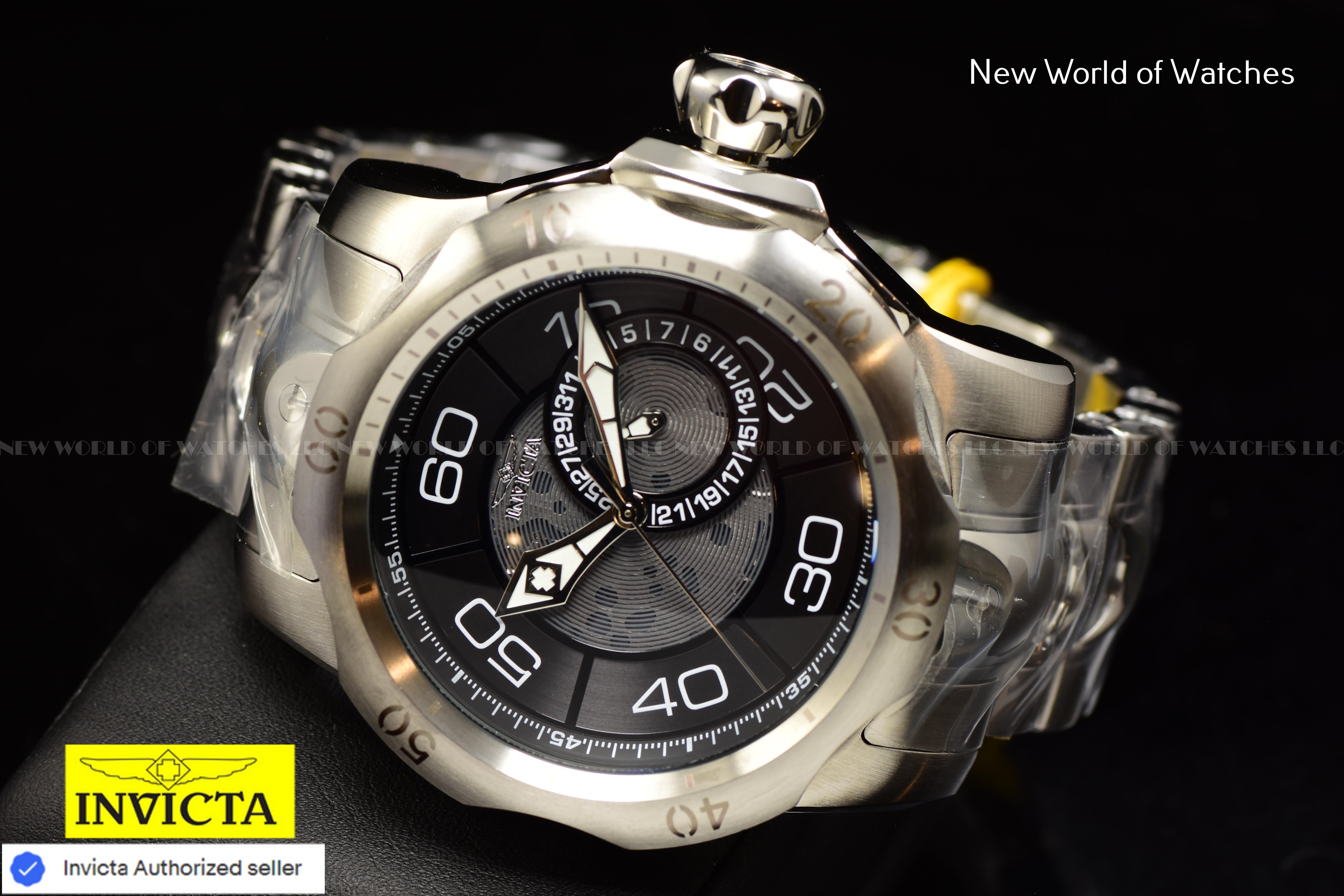 Invicta Men's VENOM 53.7mm Skeleton Dial Stainless Steel Quratz Watch