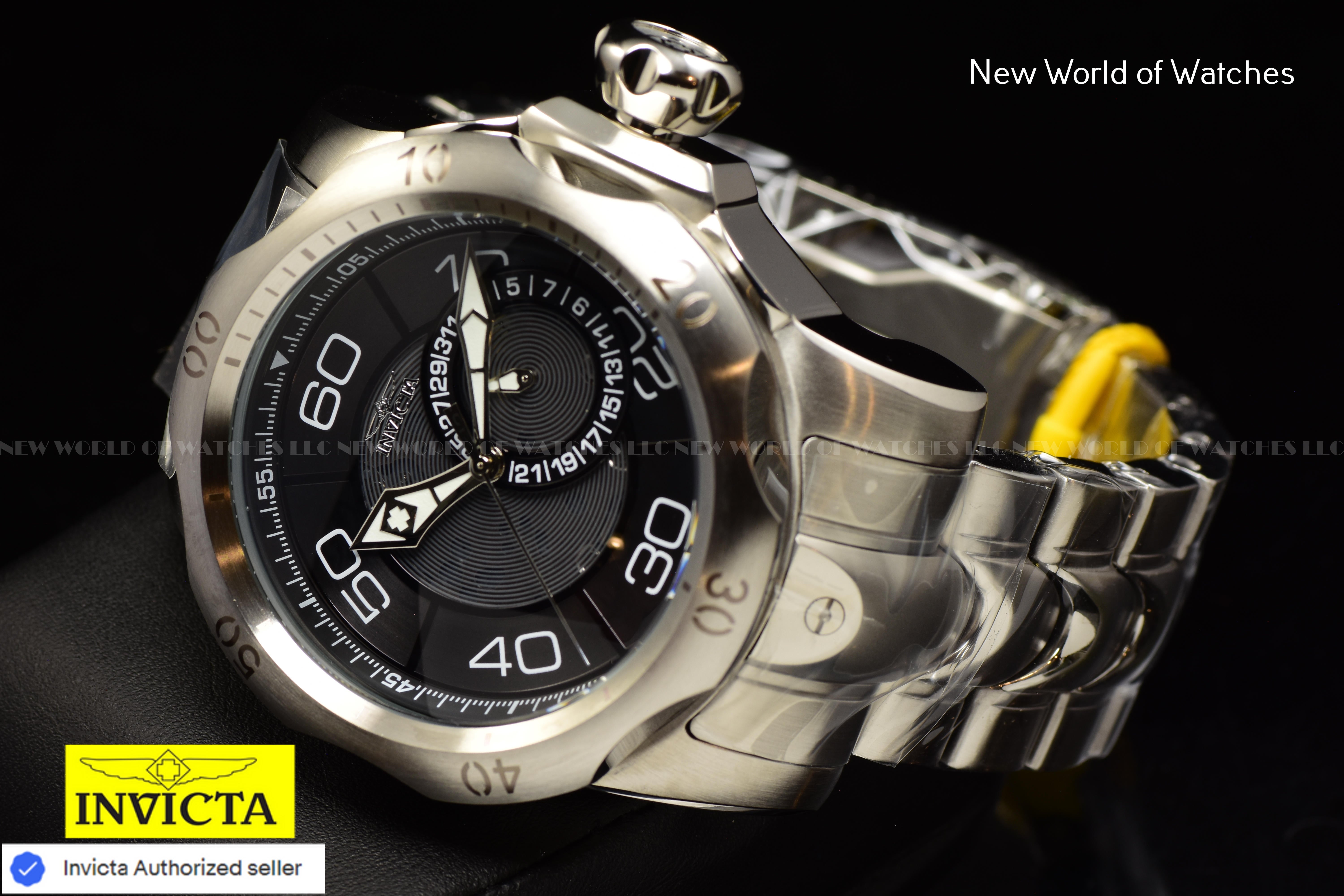 Invicta Men's VENOM 53.7mm Skeleton Dial Stainless Steel Quratz Watch