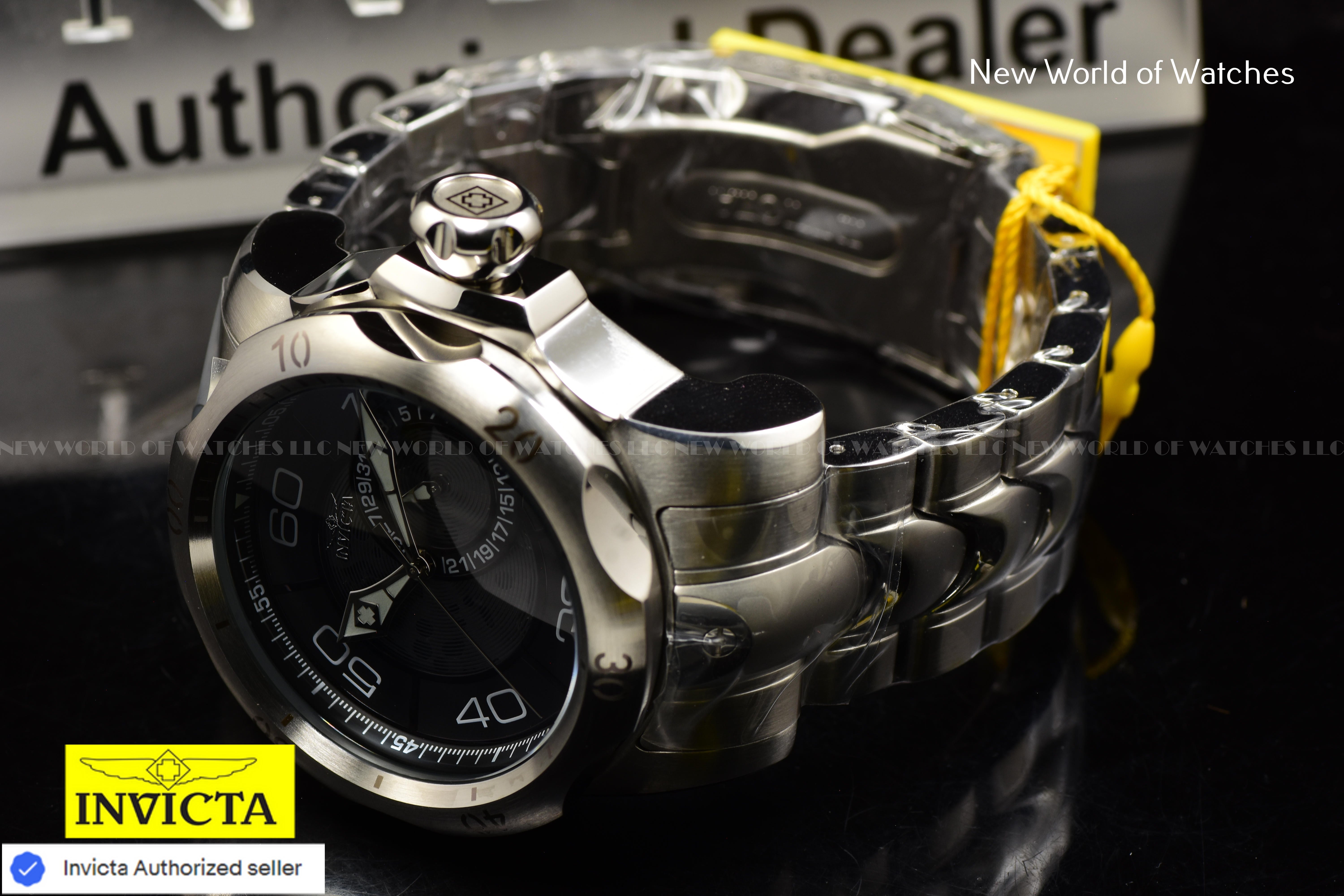 Invicta Men's VENOM 53.7mm Skeleton Dial Stainless Steel Quratz Watch