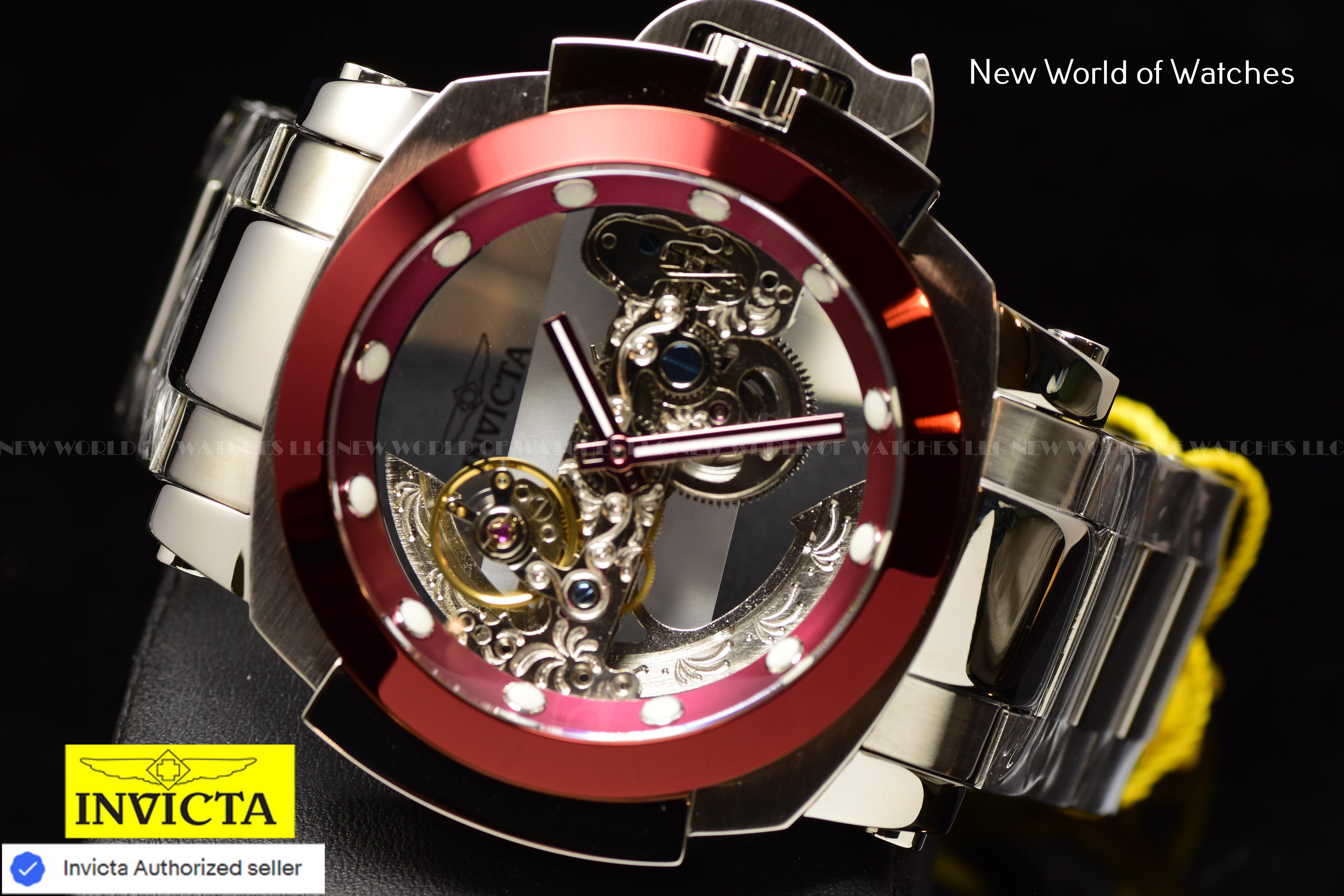 Invicta Men's Coalition Forces MAN Of WAR 48mm Skeleton AUTOMATIC Watch