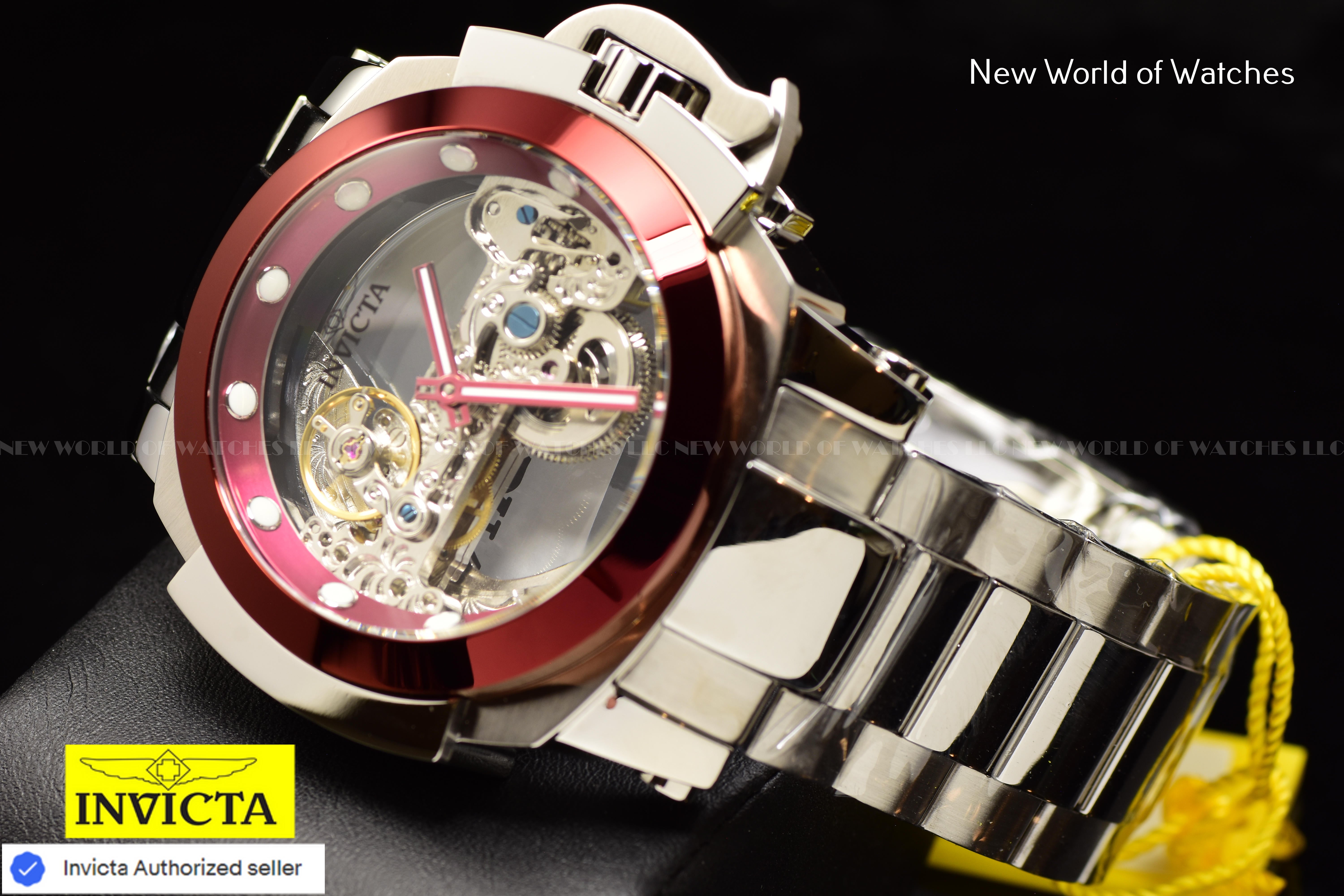 Invicta Men's Coalition Forces MAN Of WAR 48mm Skeleton AUTOMATIC Watch