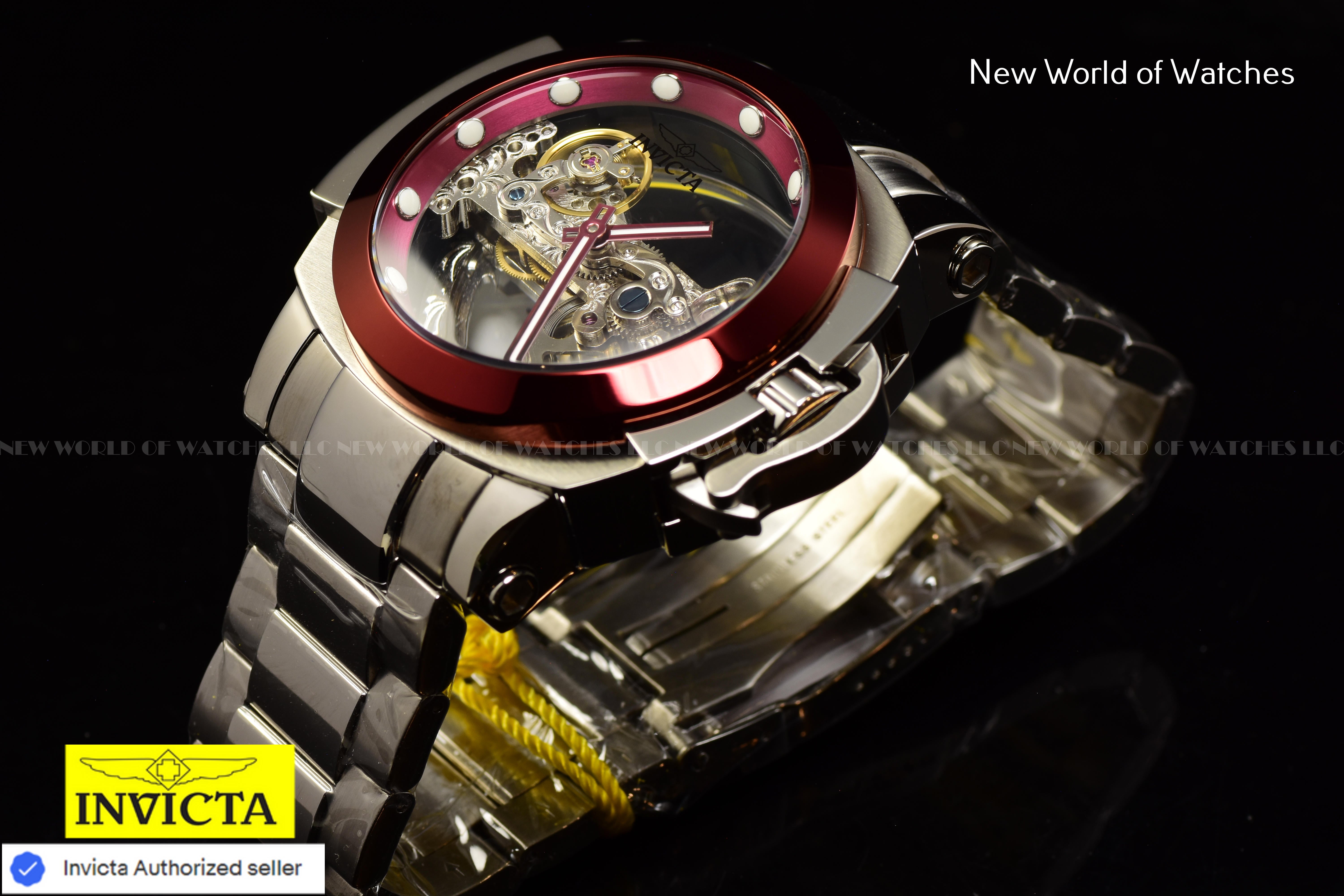 Invicta Men's Coalition Forces MAN Of WAR 48mm Skeleton AUTOMATIC Watch