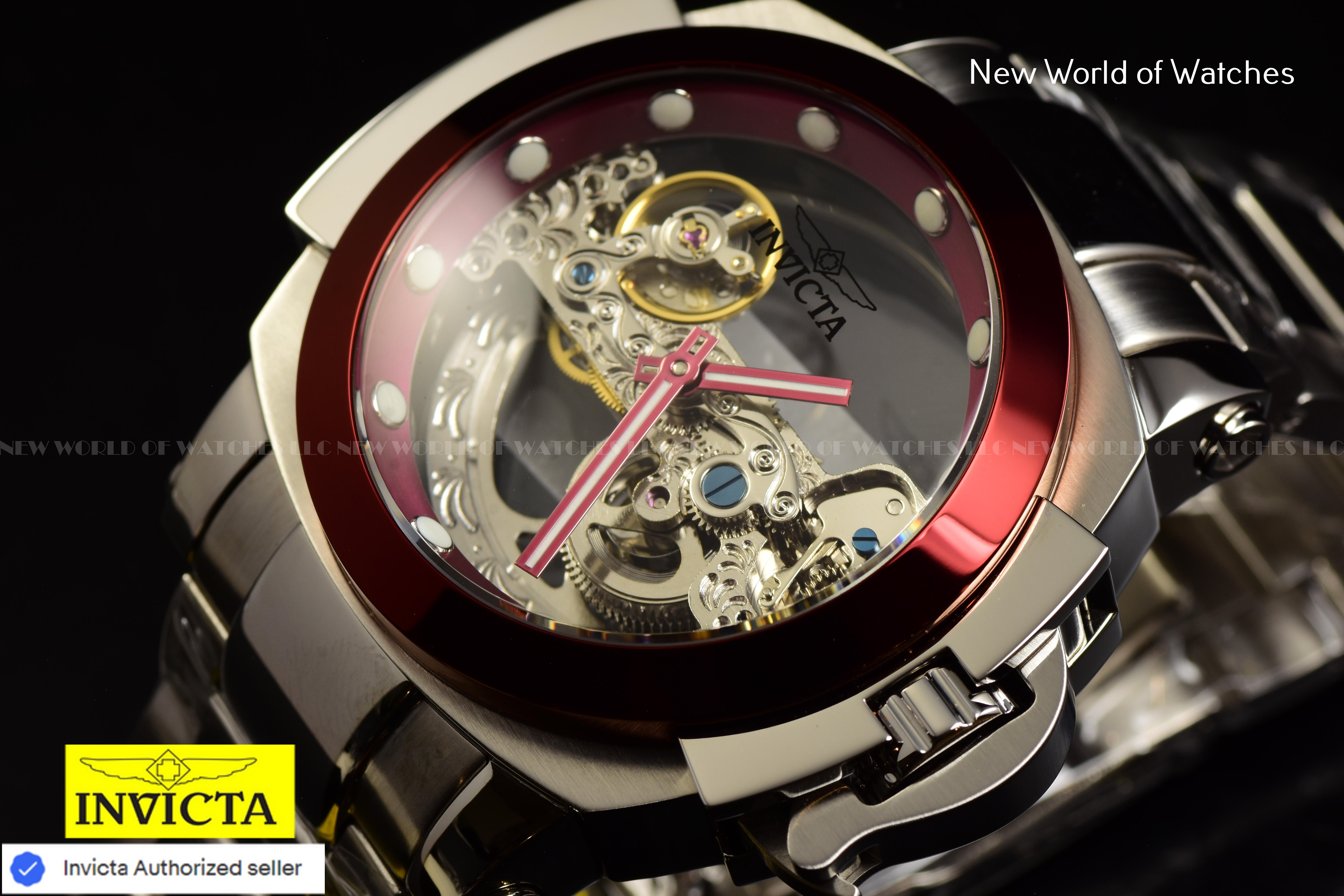 Invicta Men's Coalition Forces MAN Of WAR 48mm Skeleton AUTOMATIC Watch