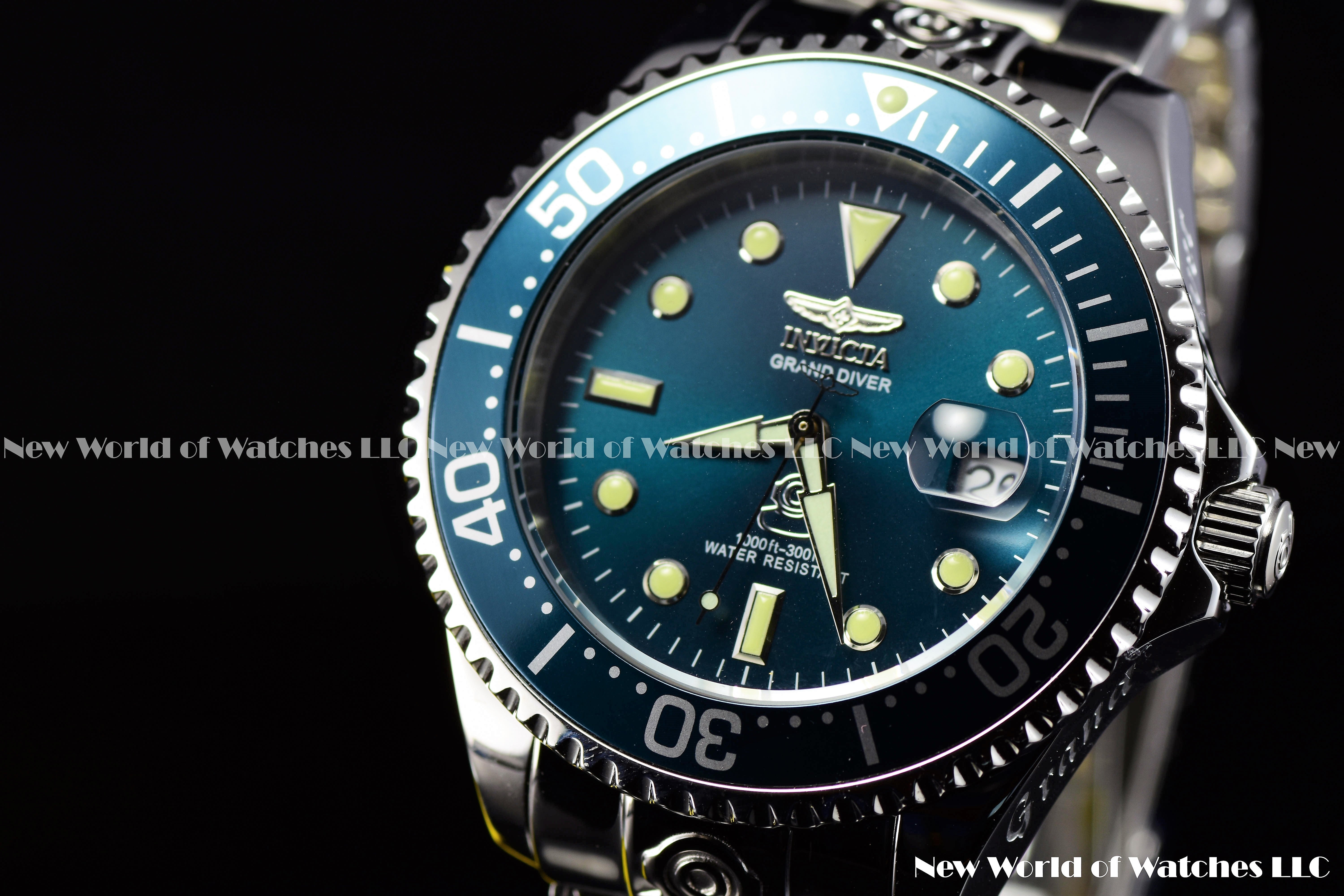 Invicta Men's GRAND DIVER 47mm Blue DIal Stainless Steel AUTOMATIC Watch