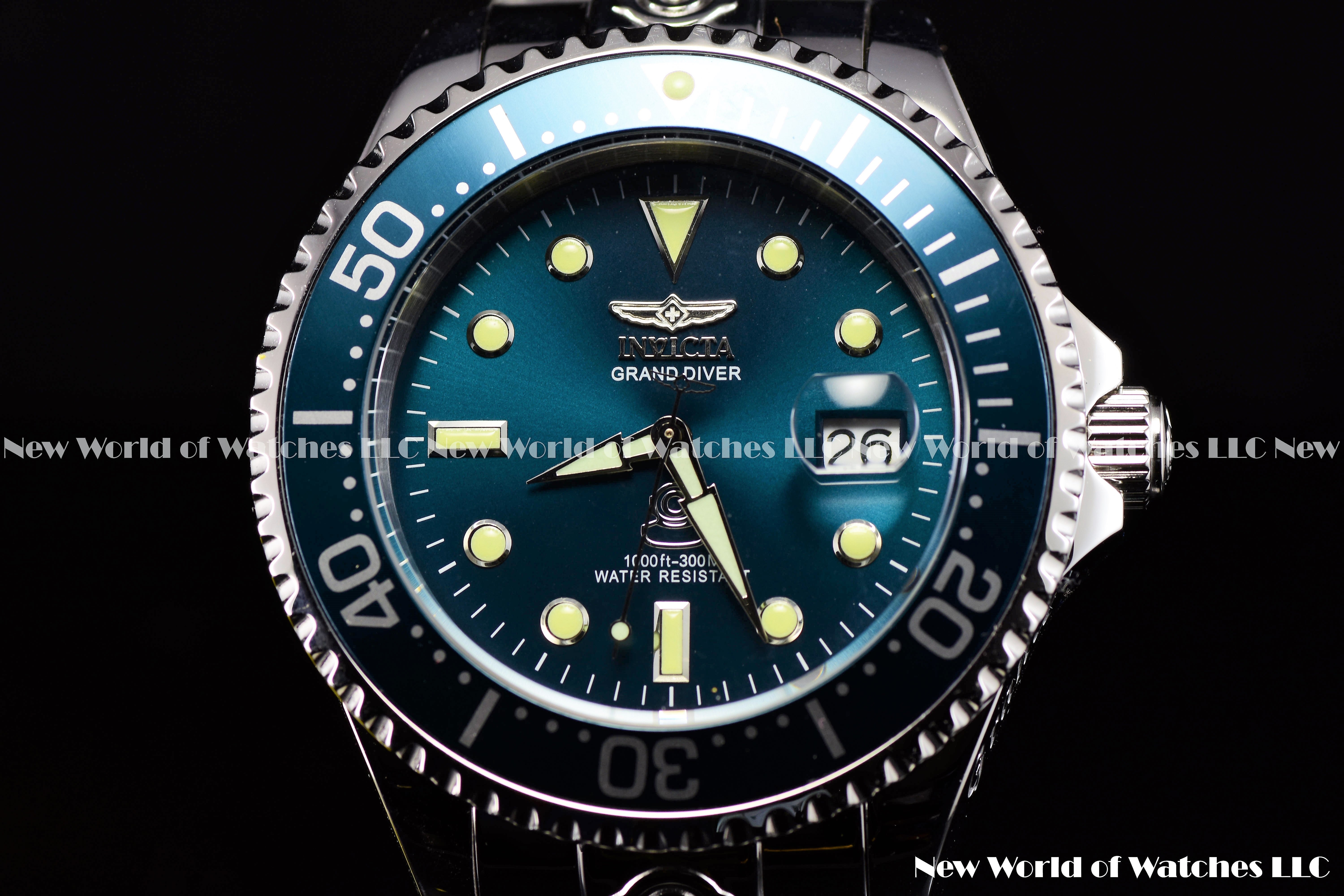 Invicta Men's GRAND DIVER 47mm Blue DIal Stainless Steel AUTOMATIC Watch
