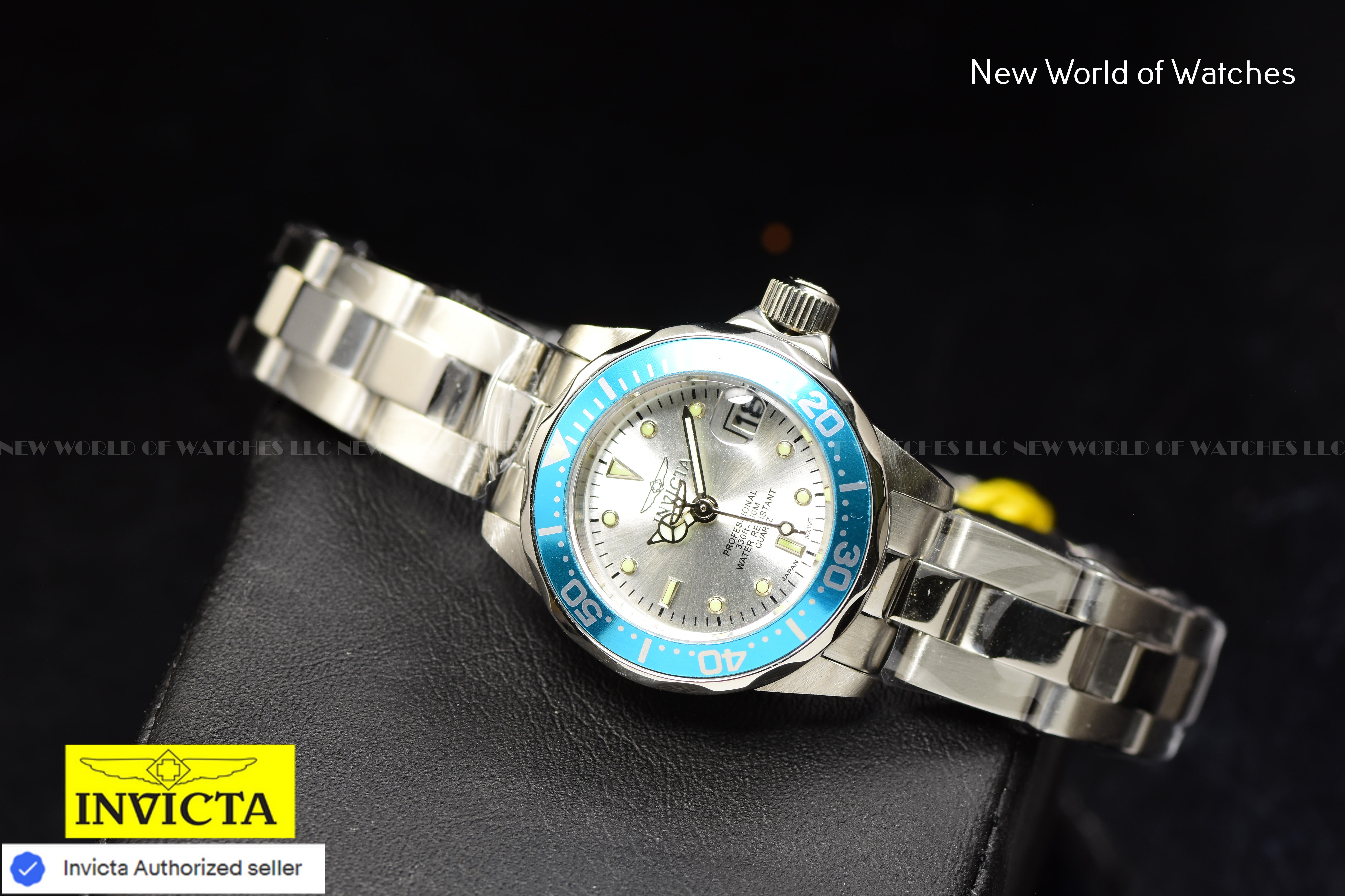 Invicta Pro Diver 24.5mm METALLIC WHITE Dial Quartz Stainless Steel Ladies Watch