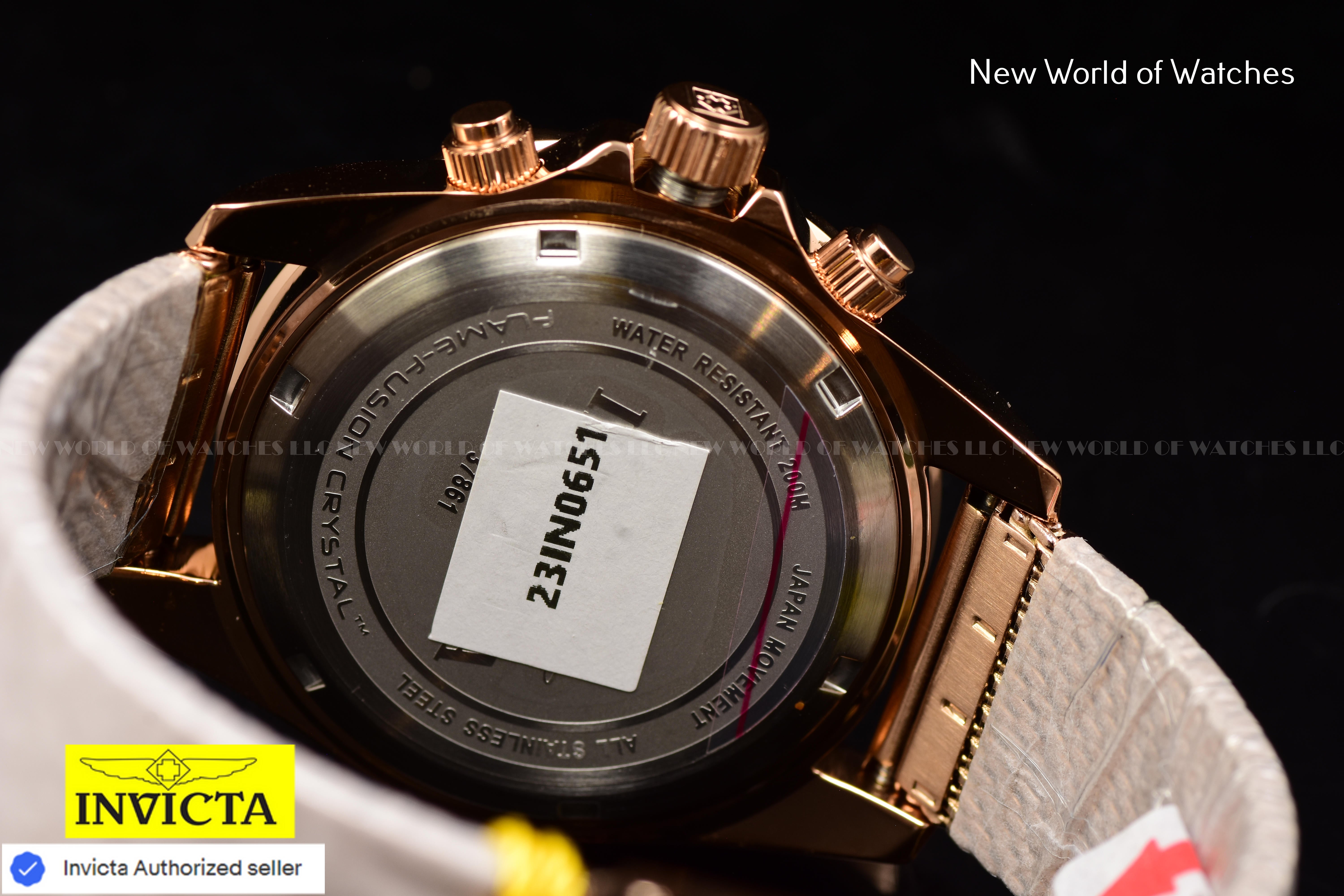 Invicta Lady Pro Diver 40mm Rose Gold White Quartz Japan Stainless Steel Watch