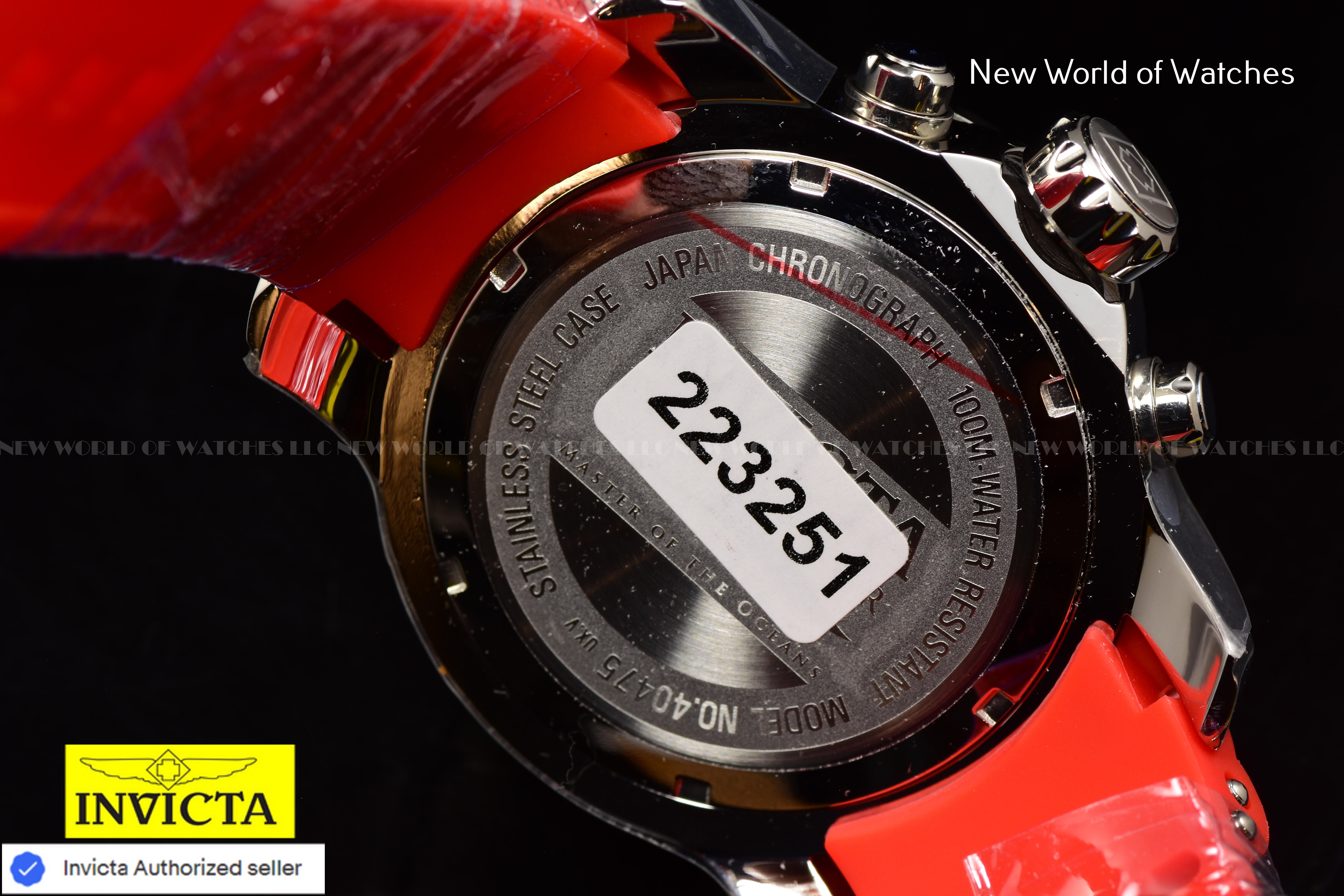 Invicta Men Pro Diver 48mm Black Quartz Japan Silicone Stainless Steel Watch