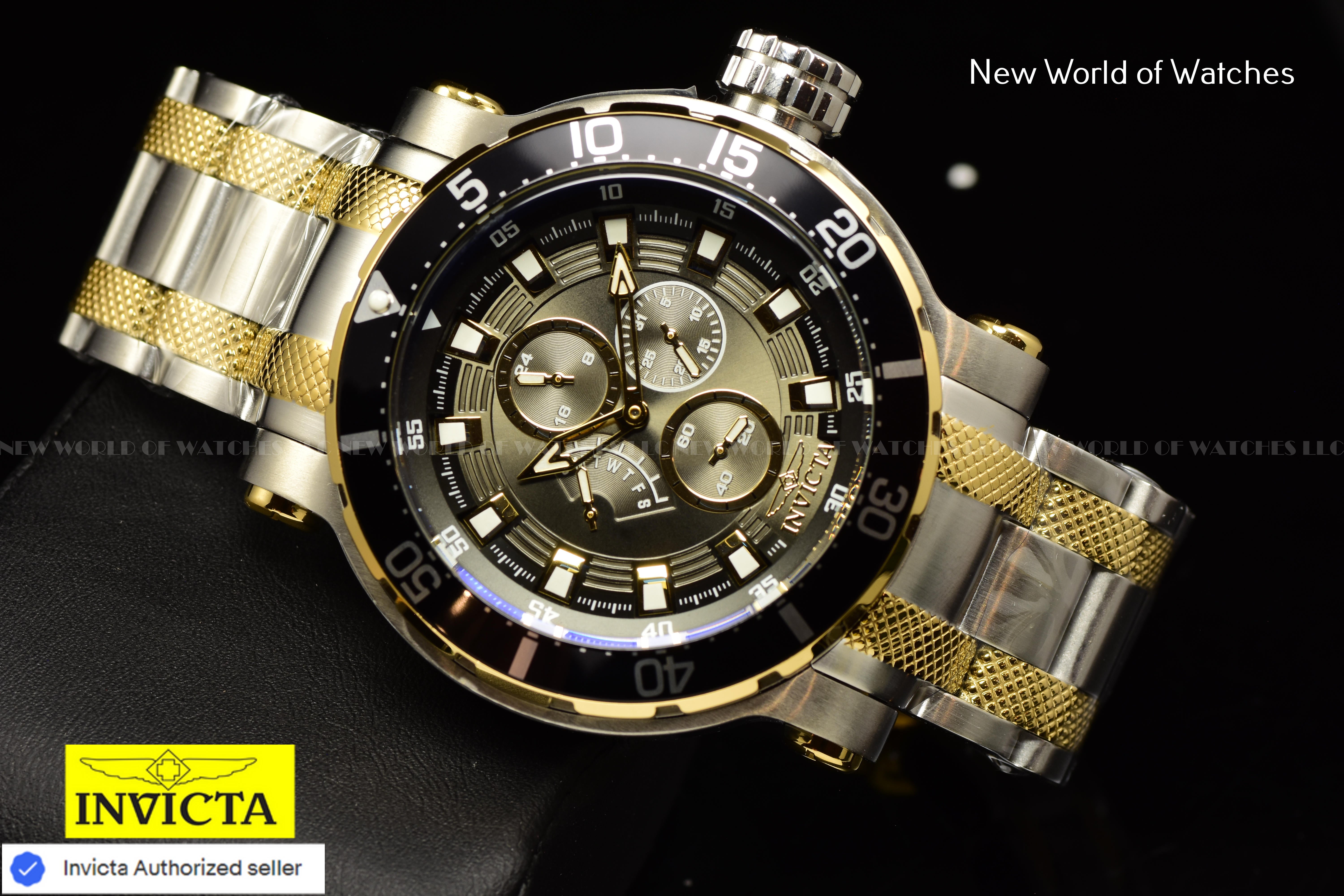 Invicta Men Coalition Forces 52mm Gunmetal Quartz Japan Stainless Steel Watch